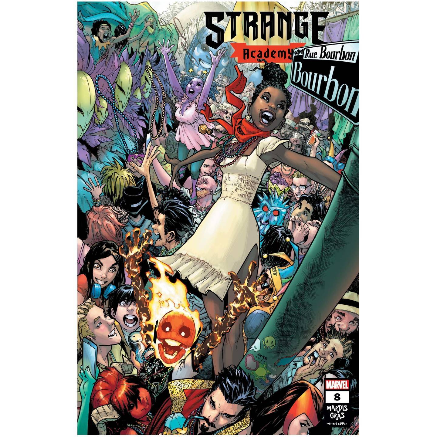 STRANGE ACADEMY #8 RAMOS MARDI GRAS VAR