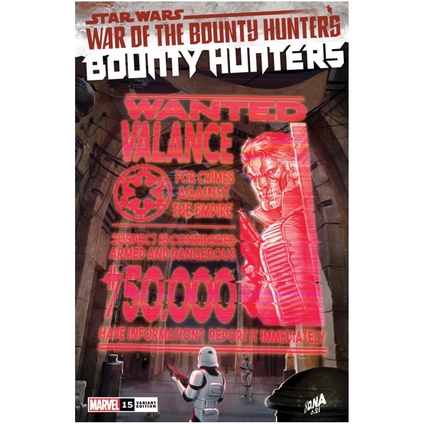 STAR WARS BOUNTY HUNTERS #15 WANTED POSTER VAR WOBH