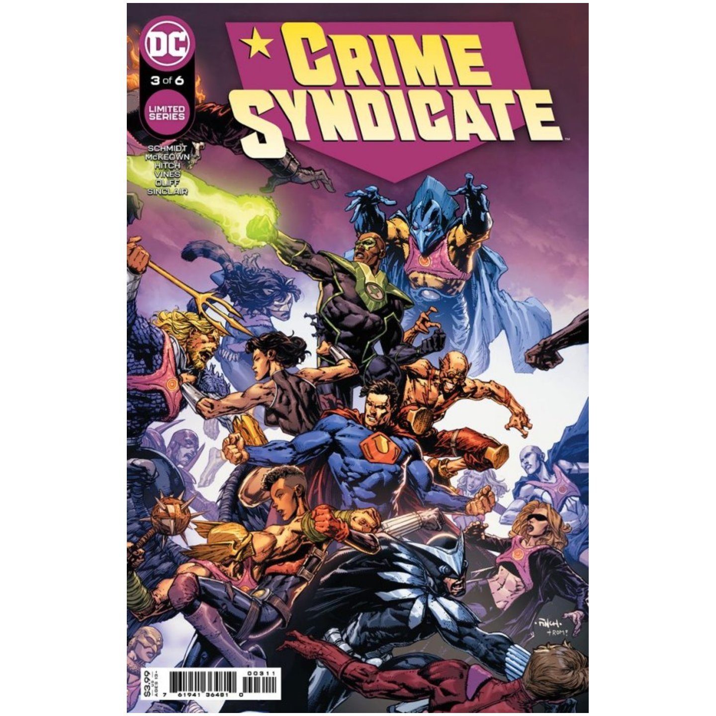 CRIME SYNDICATE #3 (OF 6) CVR A DAVID FINCH