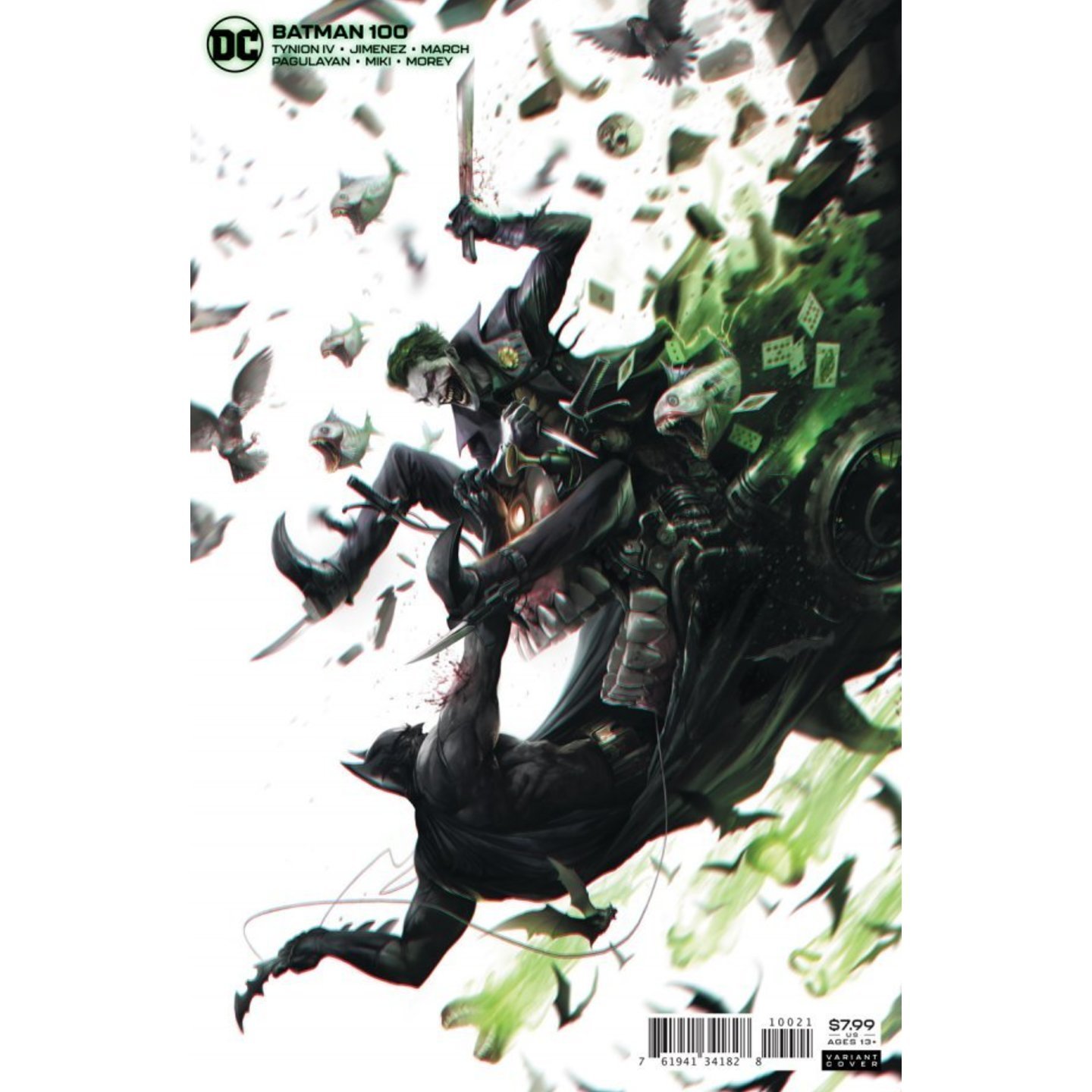 BATMAN #100 CVR B FRANCESCO MATTINA CARD STOCK VAR (JOKER WAR)