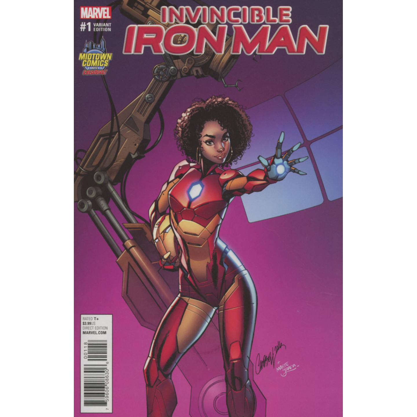 Invincible Iron Man #1 Scott Campbell Armor Variant Cover (Marvel Now Tie-In)