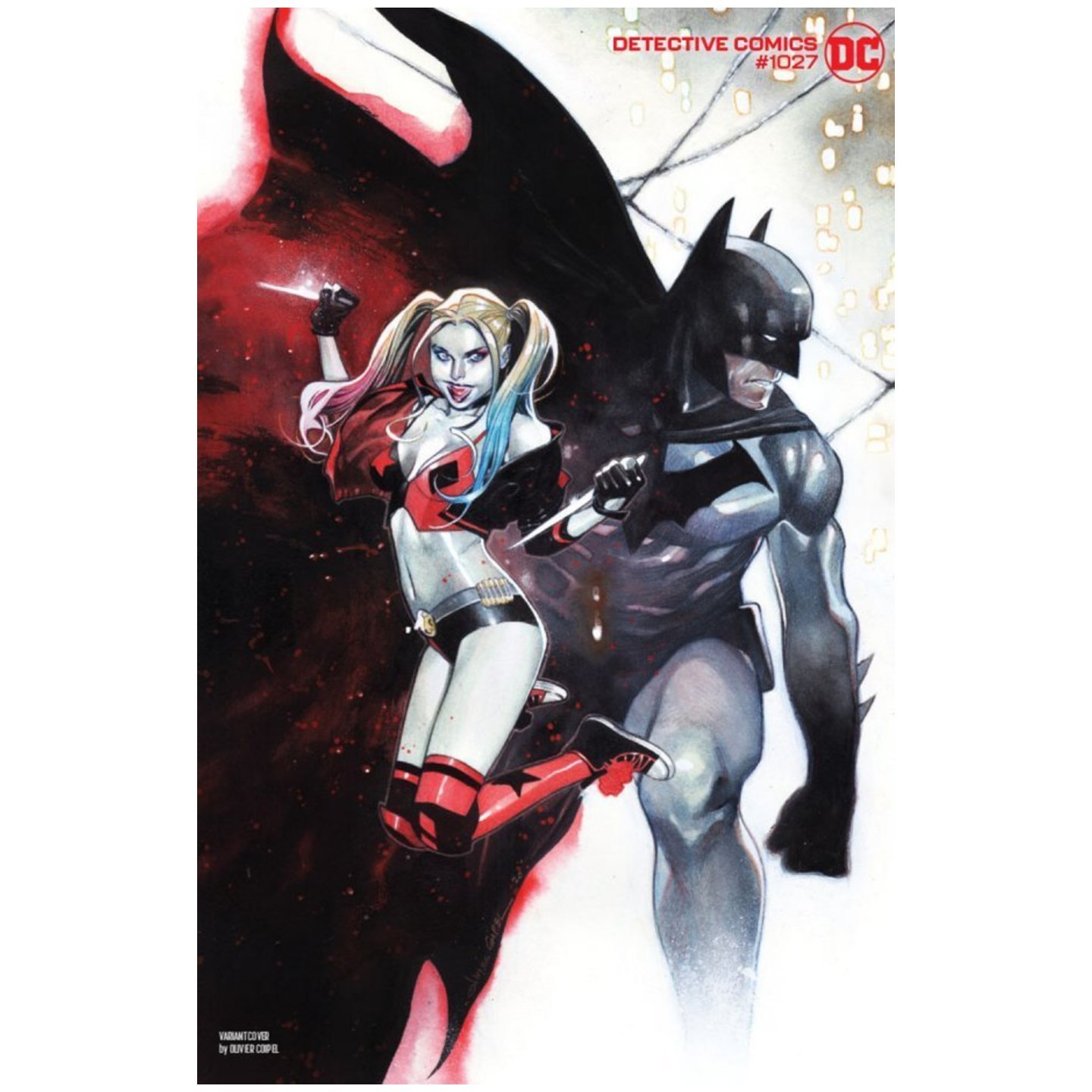 DETECTIVE COMICS #1027 CVR H OLIVIER COIPEL BATMAN HARLEY QUINN VAR