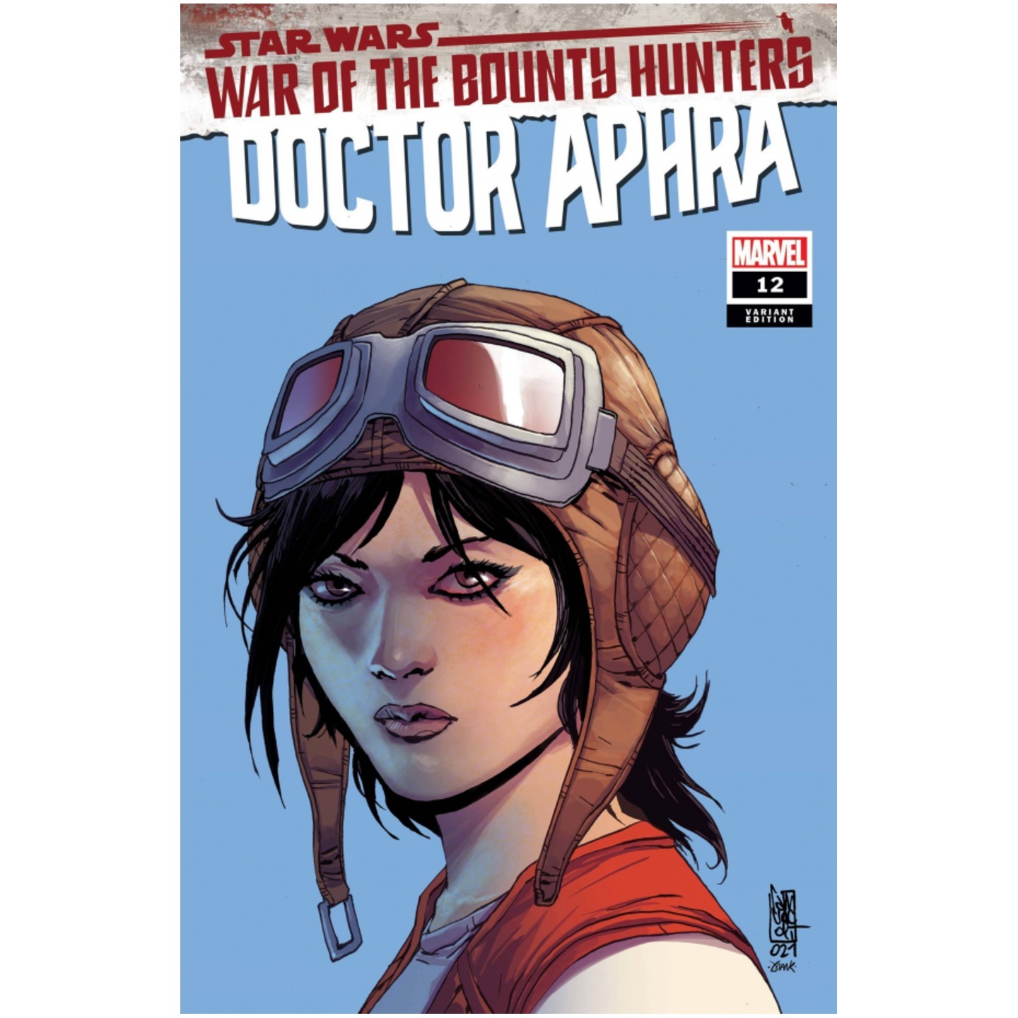 STAR WARS DOCTOR APHRA #12 CAMUNCOLI HEADSHOT VAR WOBH