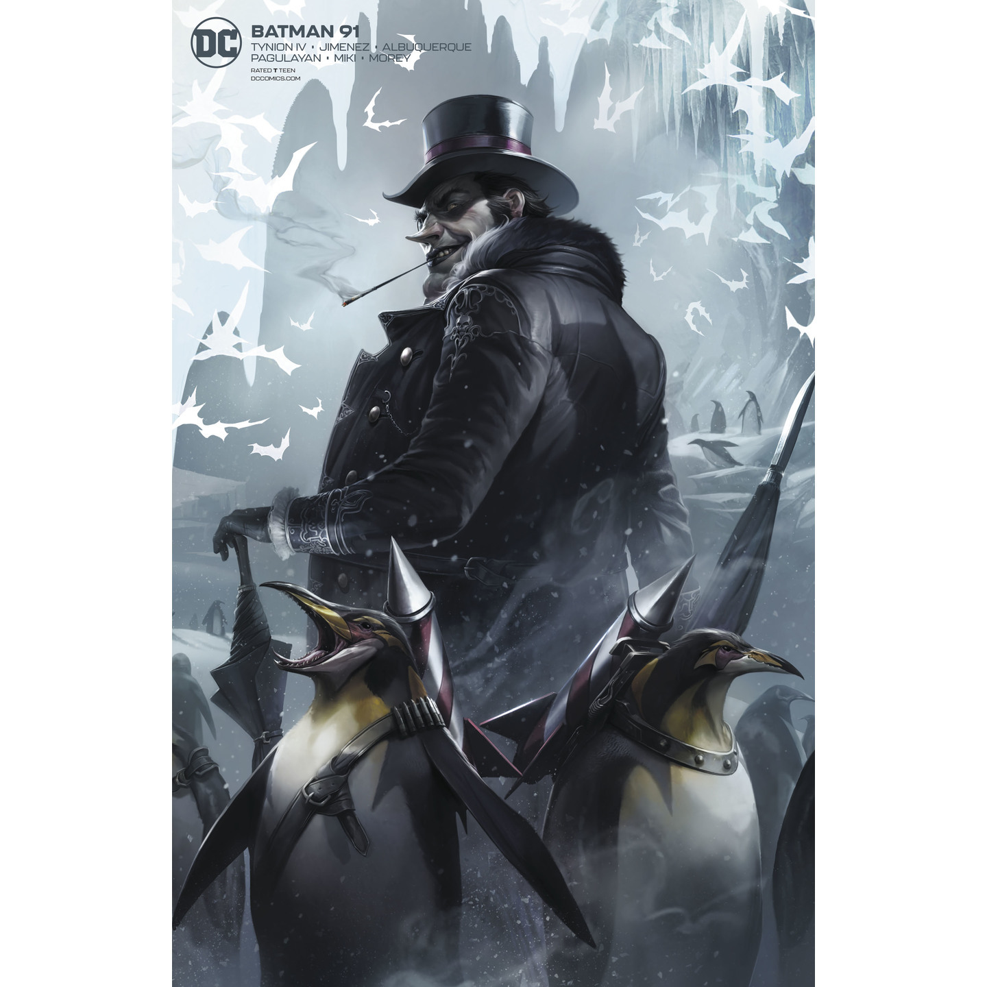 BATMAN 91 CARD STOCK FRANCESCO MATTINA VAR ED