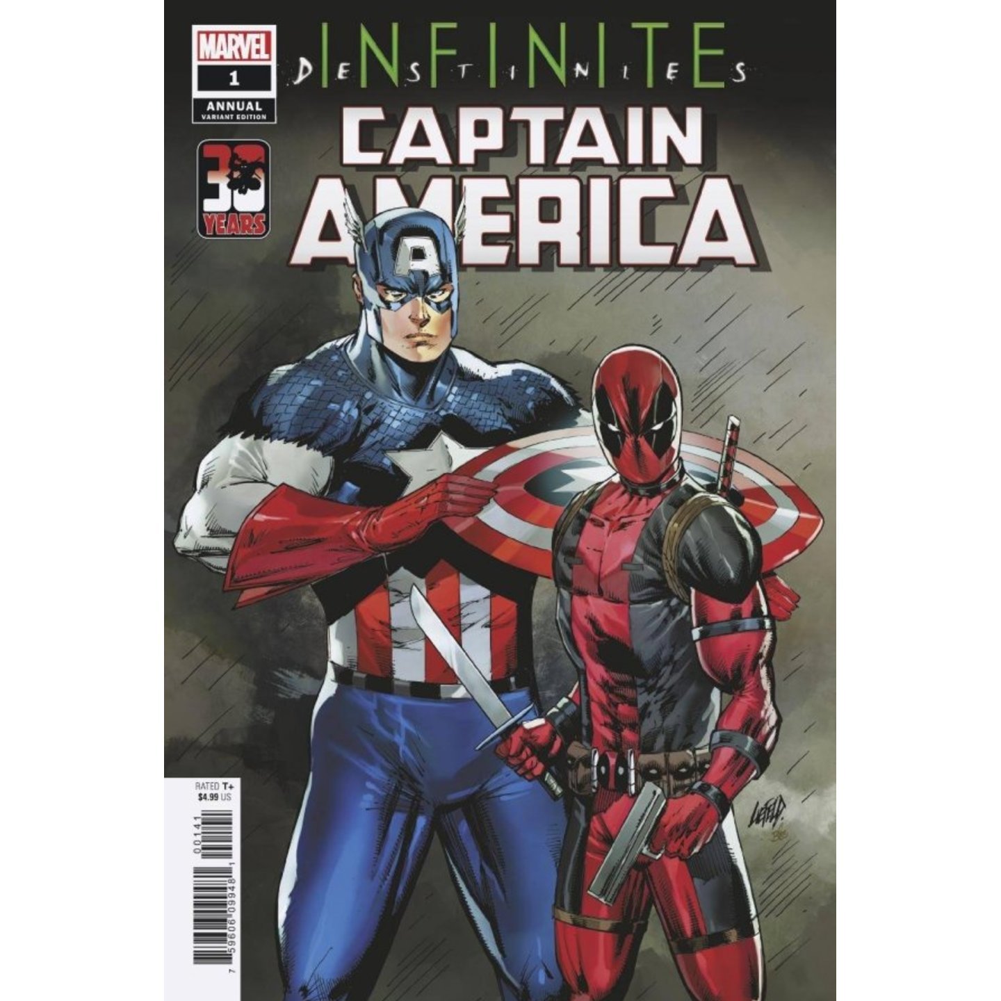 CAPTAIN AMERICA ANNUAL #1 LIEFELD DEADPOOL 30TH VAR