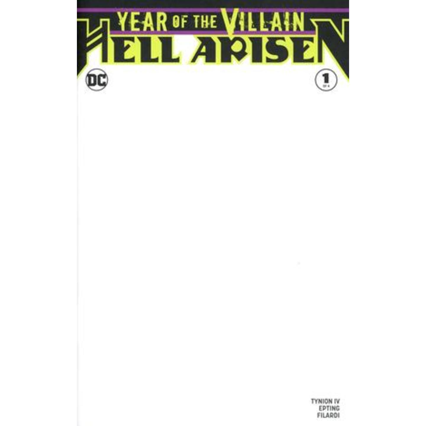 YEAR OF THE VILLAIN HELL ARISEN 1 OF 4 BLANK VAR ED