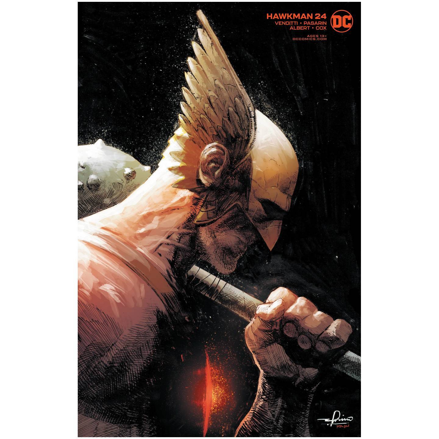 HAWKMAN 24 GERARDO ZAFFINO VAR ED