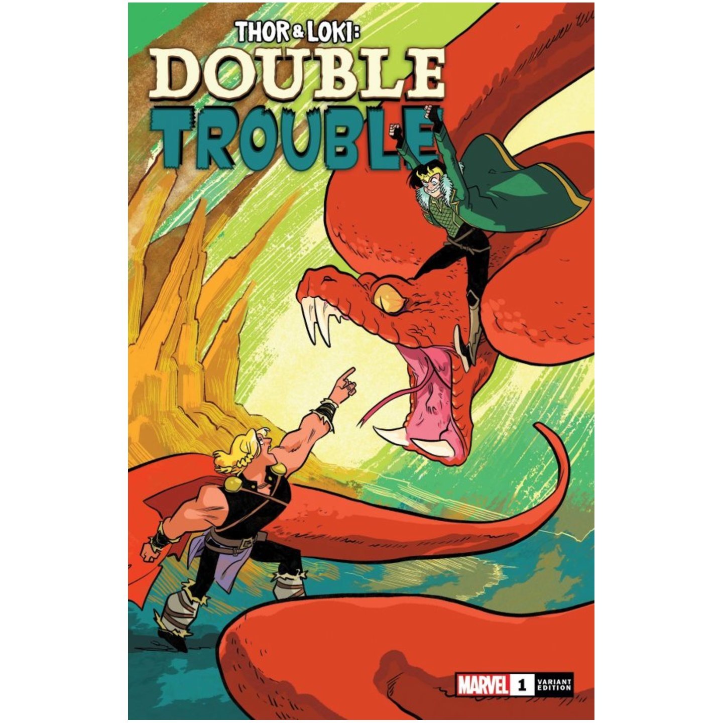 THOR AND LOKI DOUBLE TROUBLE #1 (OF 4) HENDERSON VAR