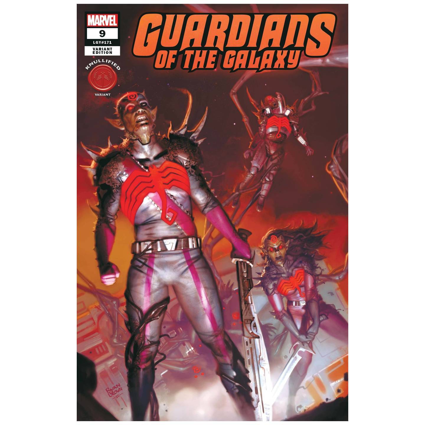 GUARDIANS OF THE GALAXY 9 BROWN KNULLIFIED VAR