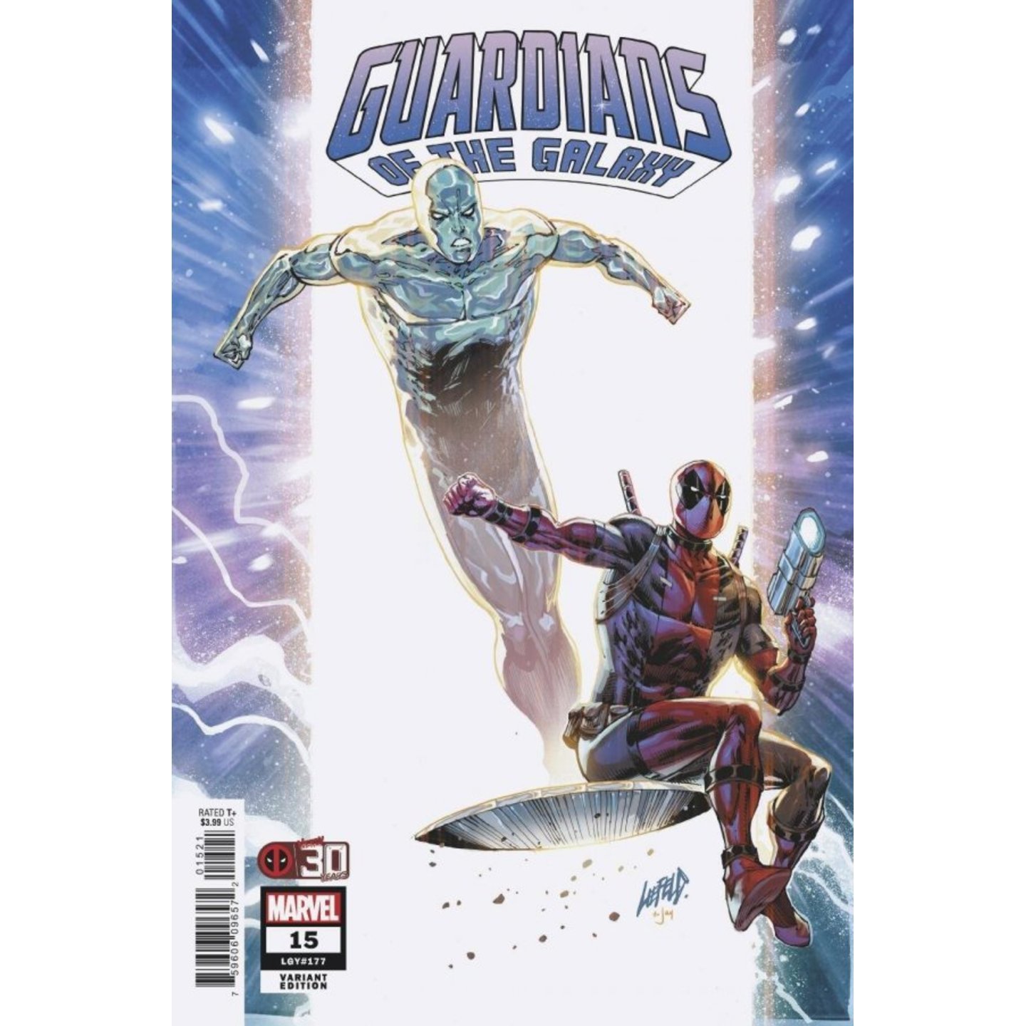 GUARDIANS OF THE GALAXY #15 LIEFELD DEADPOOL 30TH VAR