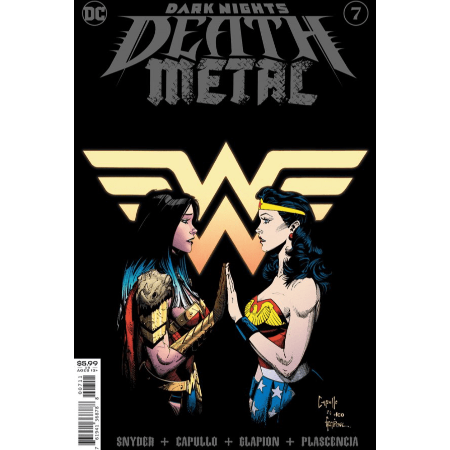 DARK NIGHTS DEATH METAL 7 OF 7 CVR A GREG CAPULLO FOIL EMBOSSED