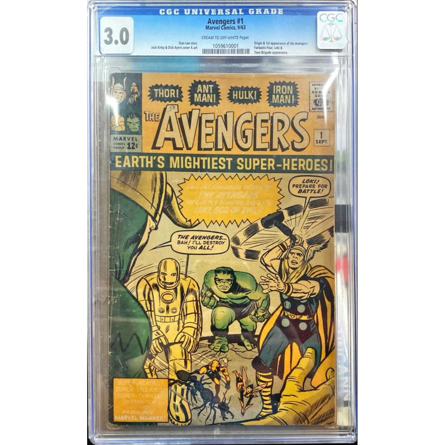 AVENGERS #1 CGC 3.0 **MEGA KEY**