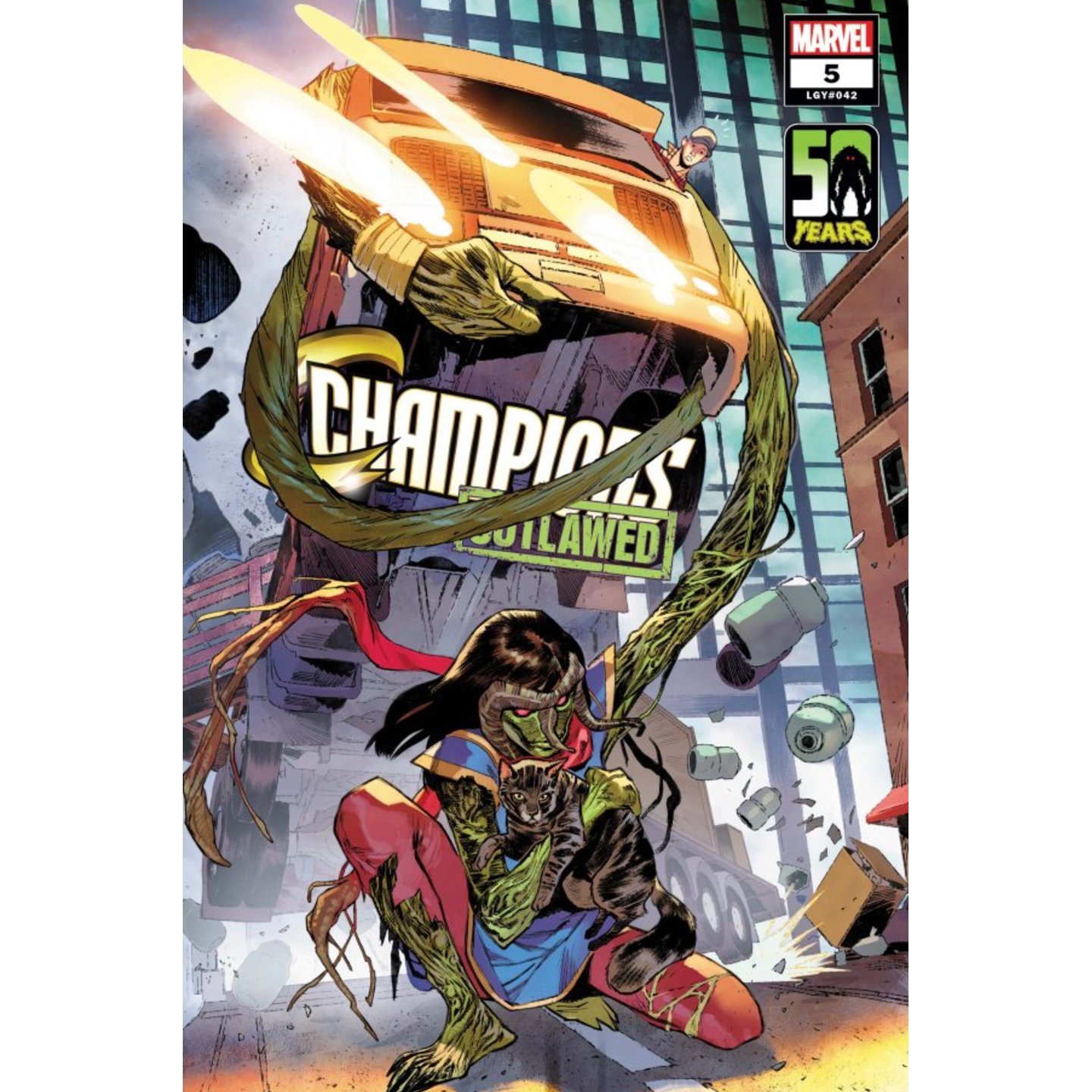 CHAMPIONS #5 PICHELLI MS MARVEL-THING VAR