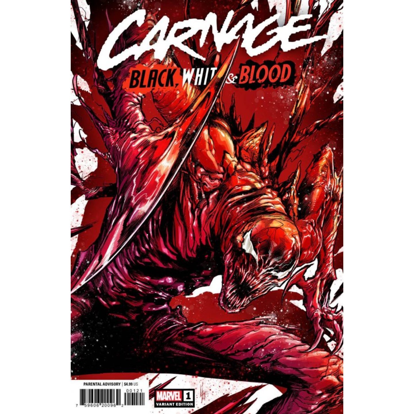 Carnage: Black, White & Blood #1 Checchetto 1:50 Variant