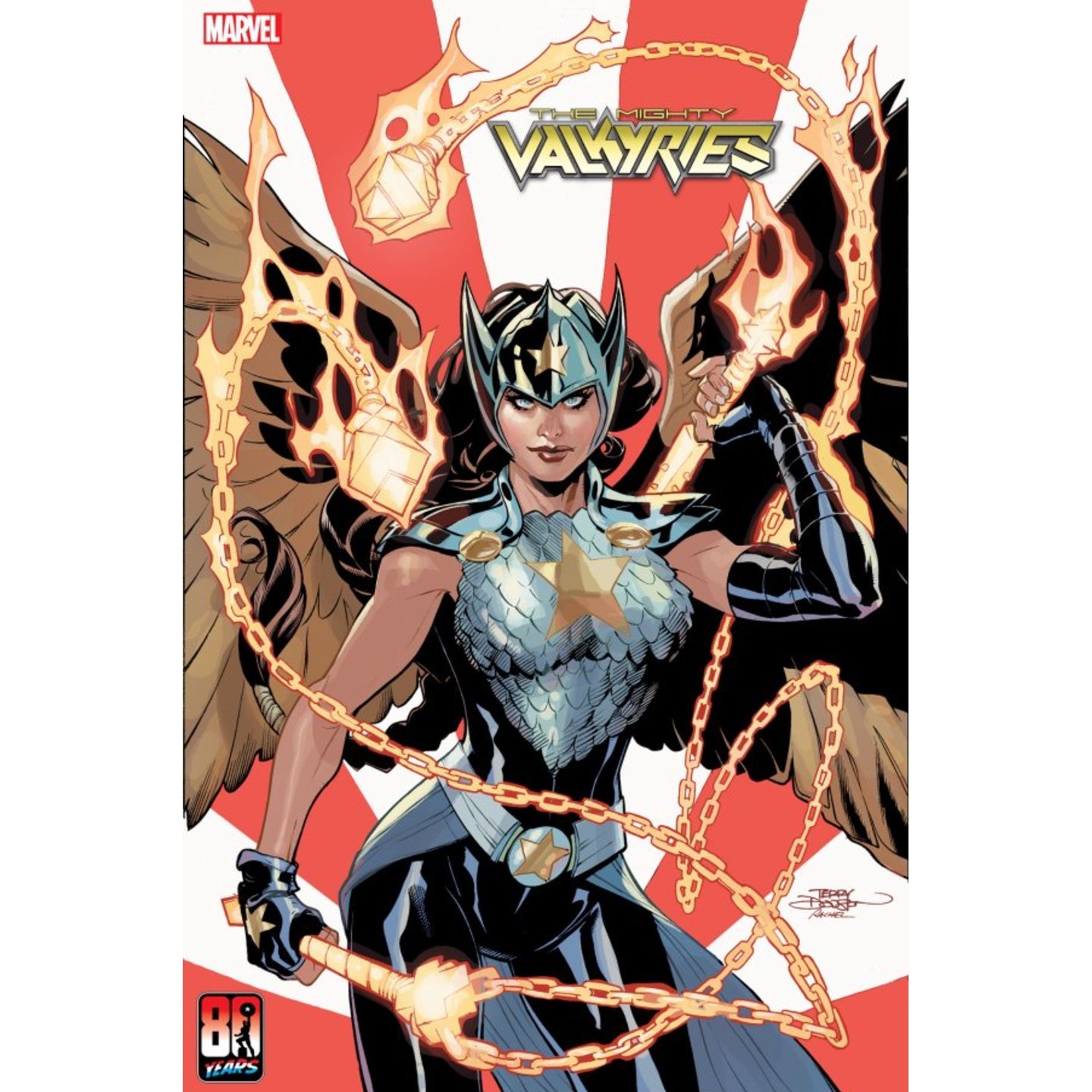 MIGHTY VALKYRIES #4 (OF 5) DODSON CAPTAIN AMERICA 80TH VAR