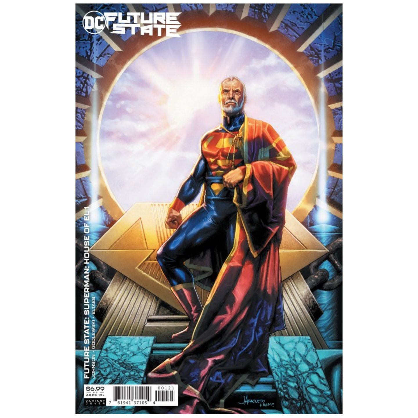 FUTURE STATE SUPERMAN HOUSE OF EL #1 (ONE SHOT) CVR B JAY ANACLETO CARD STOCK VAR