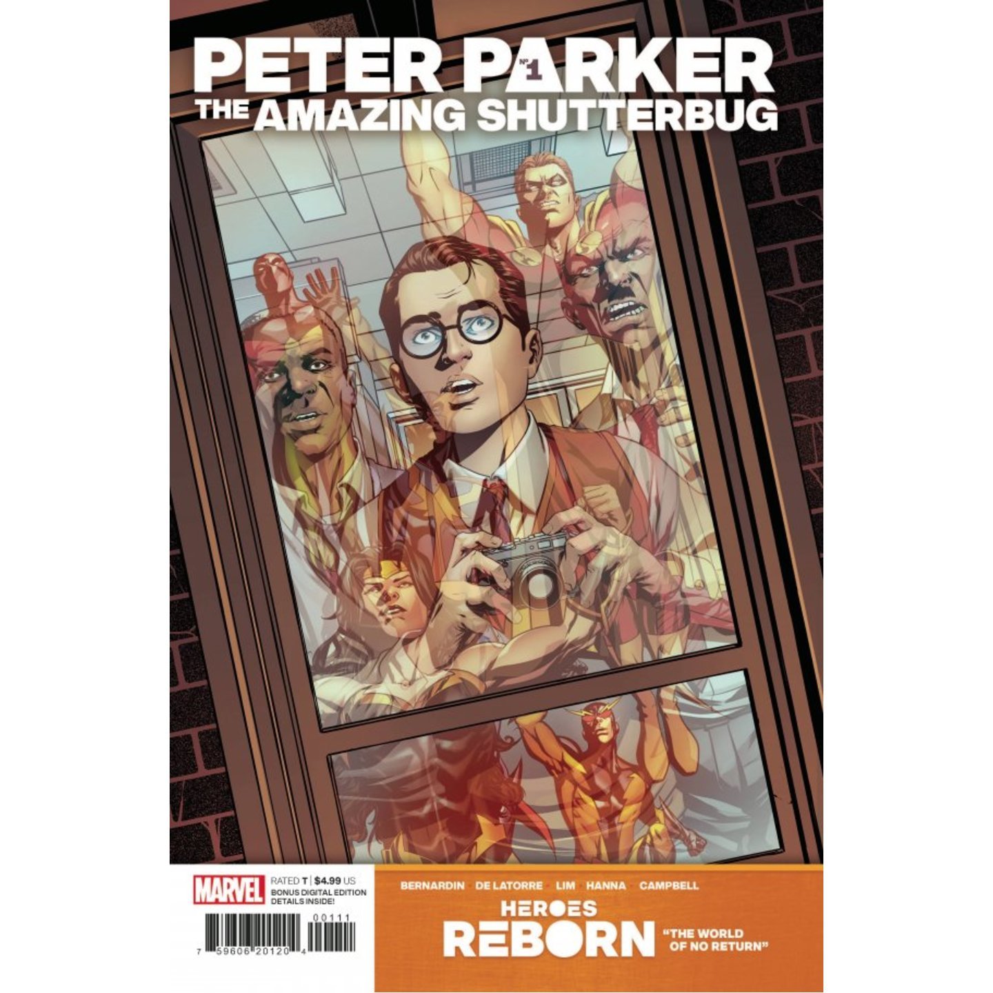 HEROES REBORN PETER PARKER AMAZING SHUTTERBUG #1