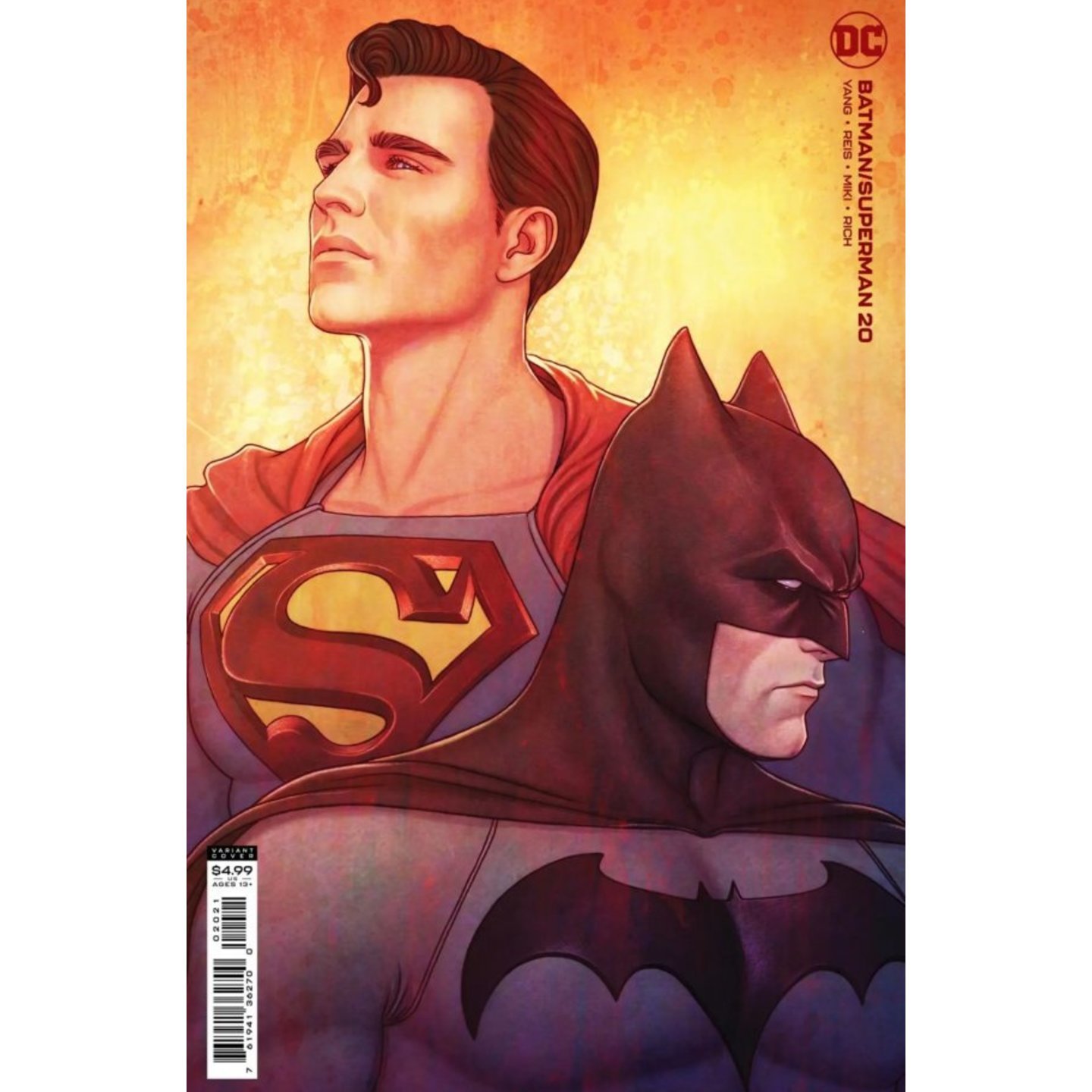 BATMAN SUPERMAN #20 CVR B JENNY FRISON CARD STOCK VAR