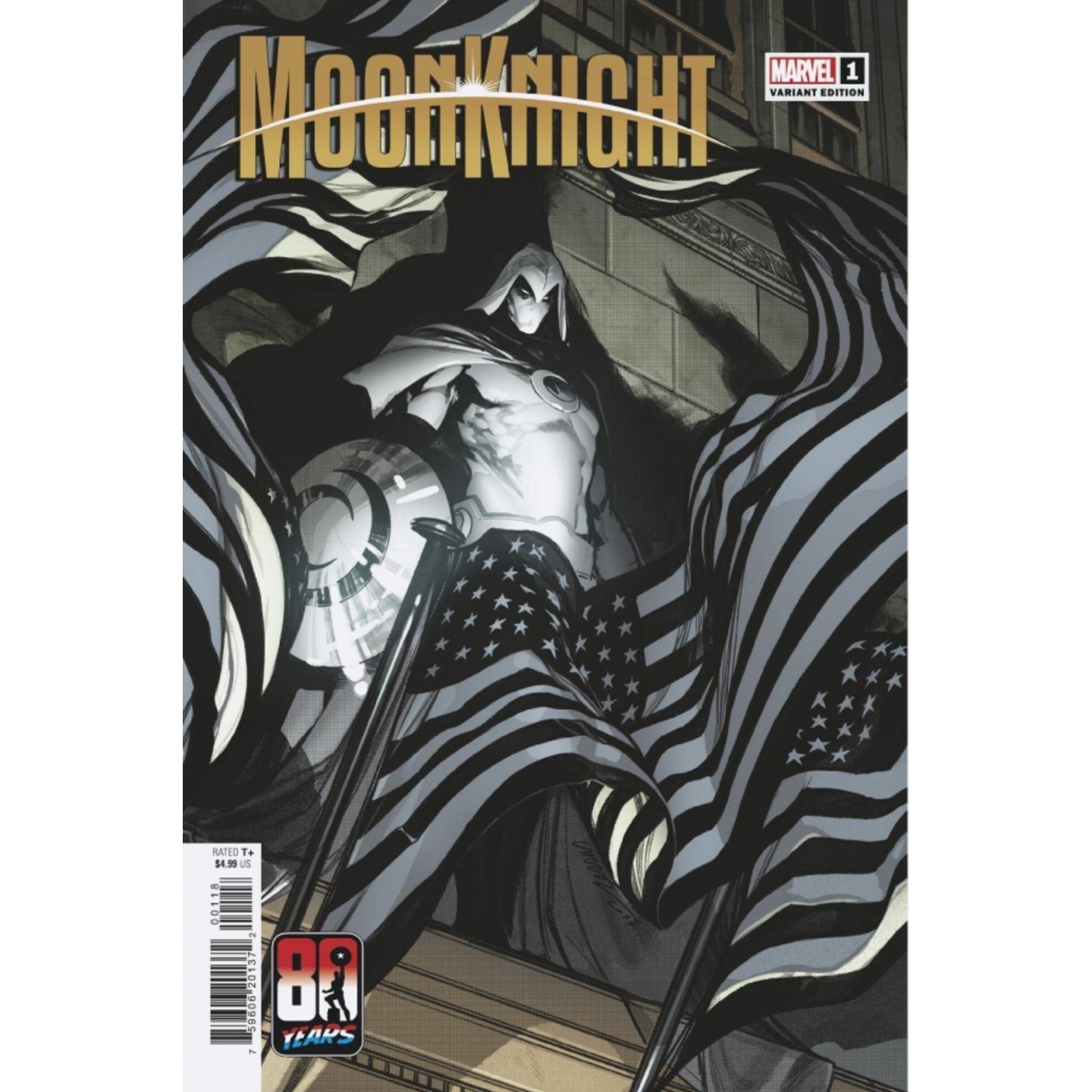 MOON KNIGHT #1 LARRAZ CAPTAIN AMERICA 80TH VAR