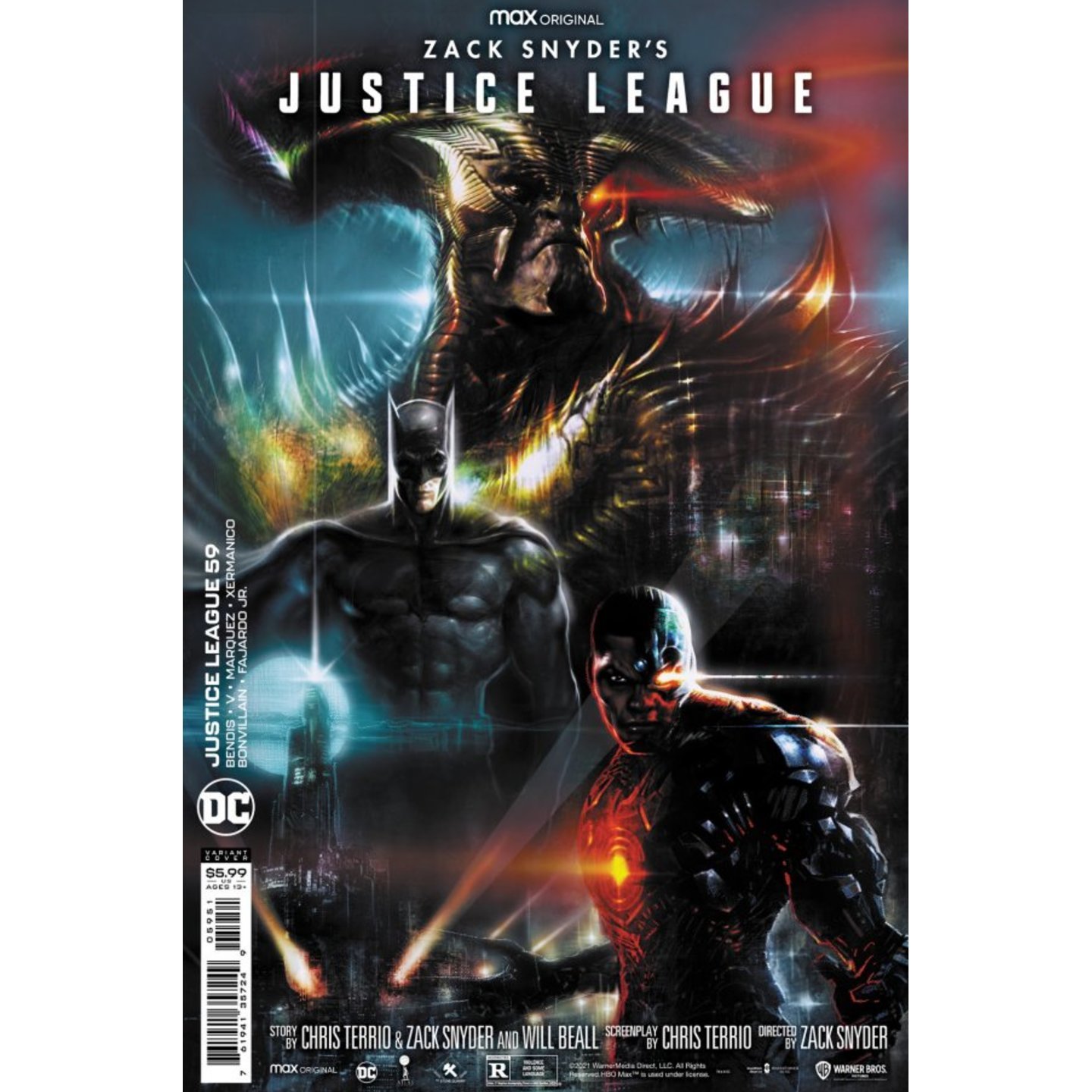 JUSTICE LEAGUE #59 CVR E LIAM SHARP SNYDER CUT VARIANT