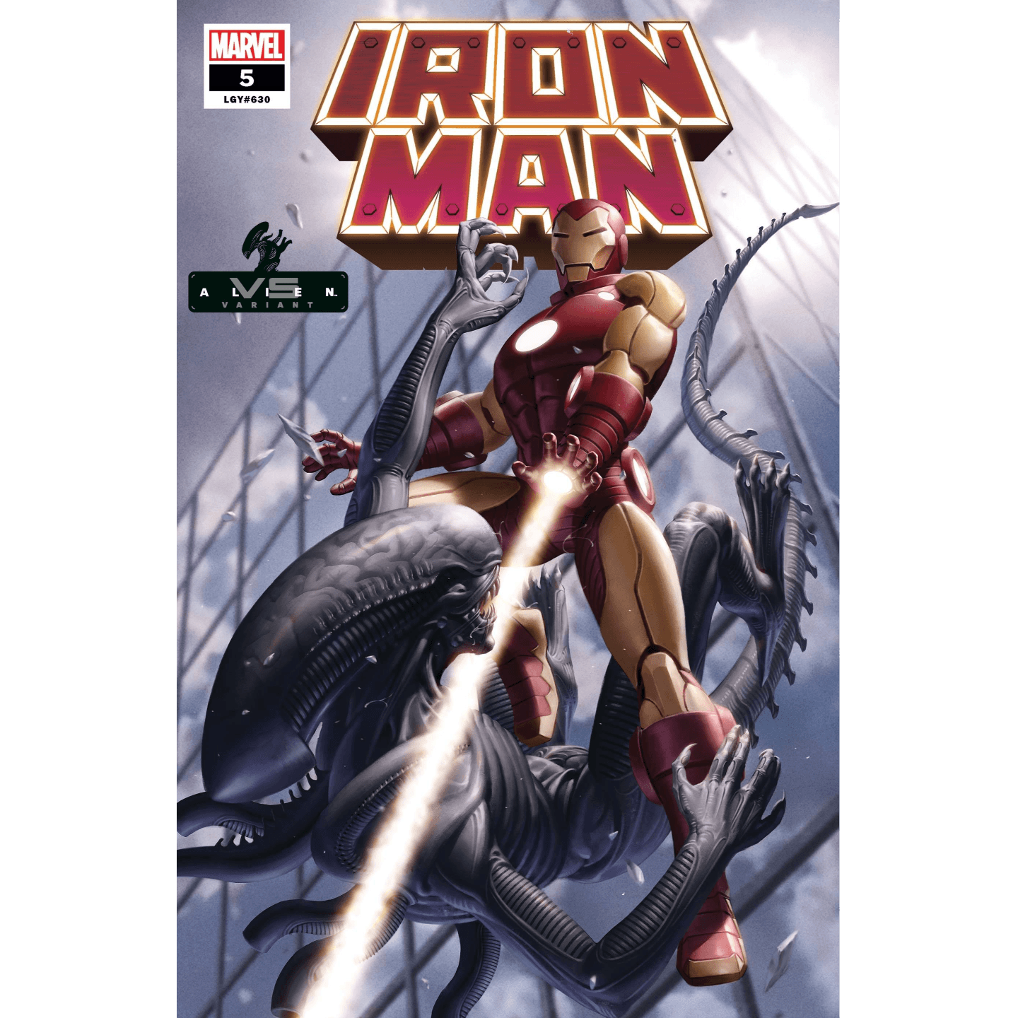 IRON MAN #5 YOON MARVEL VS ALIEN VAR