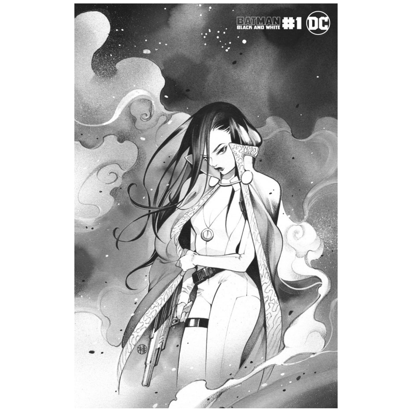 BATMAN BLACK AND WHITE #1 (OF 6) CVR C PEACH MOMOKO TALIA VAR