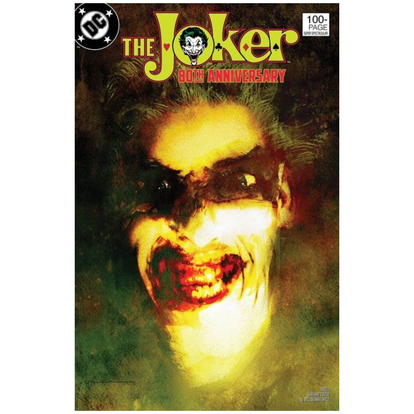 THE JOKER 80TH ANNIVERSARY 100-PAGE SUPER SPECTACULAR #1 1980S VARIANT COVER BY BILL SIENKIEWICZ