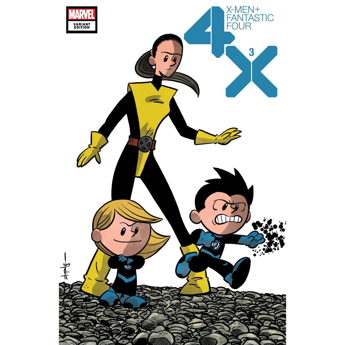 X-MEN FANTASTIC FOUR 3 OF 4 ELIOPOULOS VAR