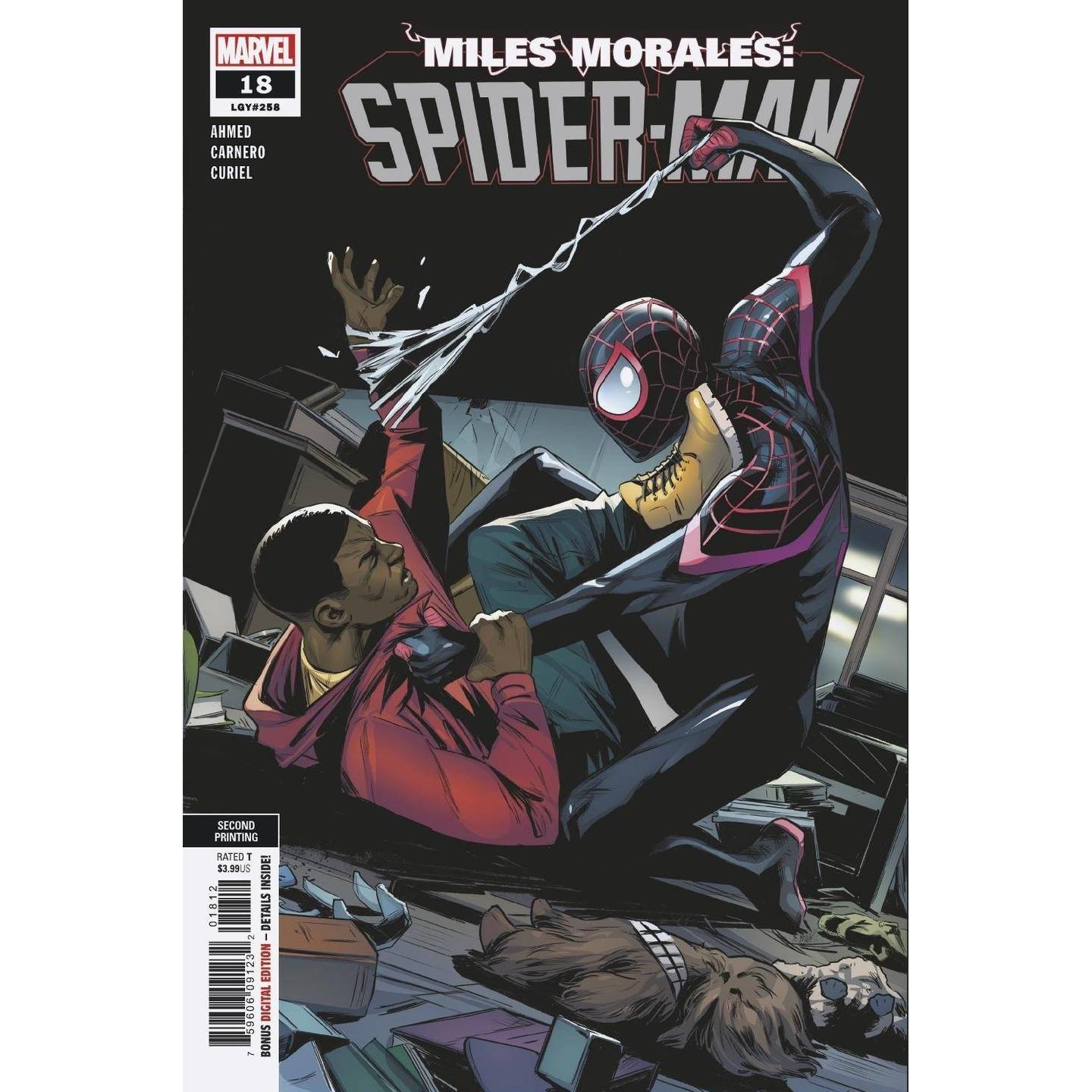 MILES MORALES SPIDER-MAN #18 2ND PTG CARNERO VAR OUT