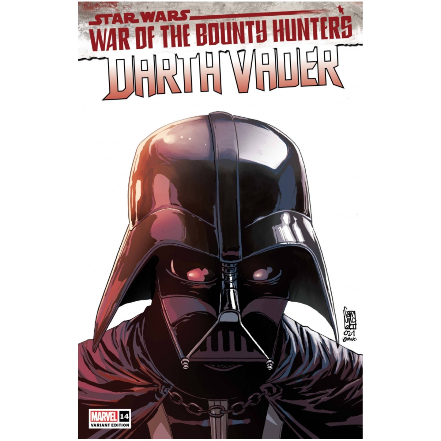 STAR WARS DARTH VADER #14 CAMUNCOLI HEADSHOT VAR WOBH