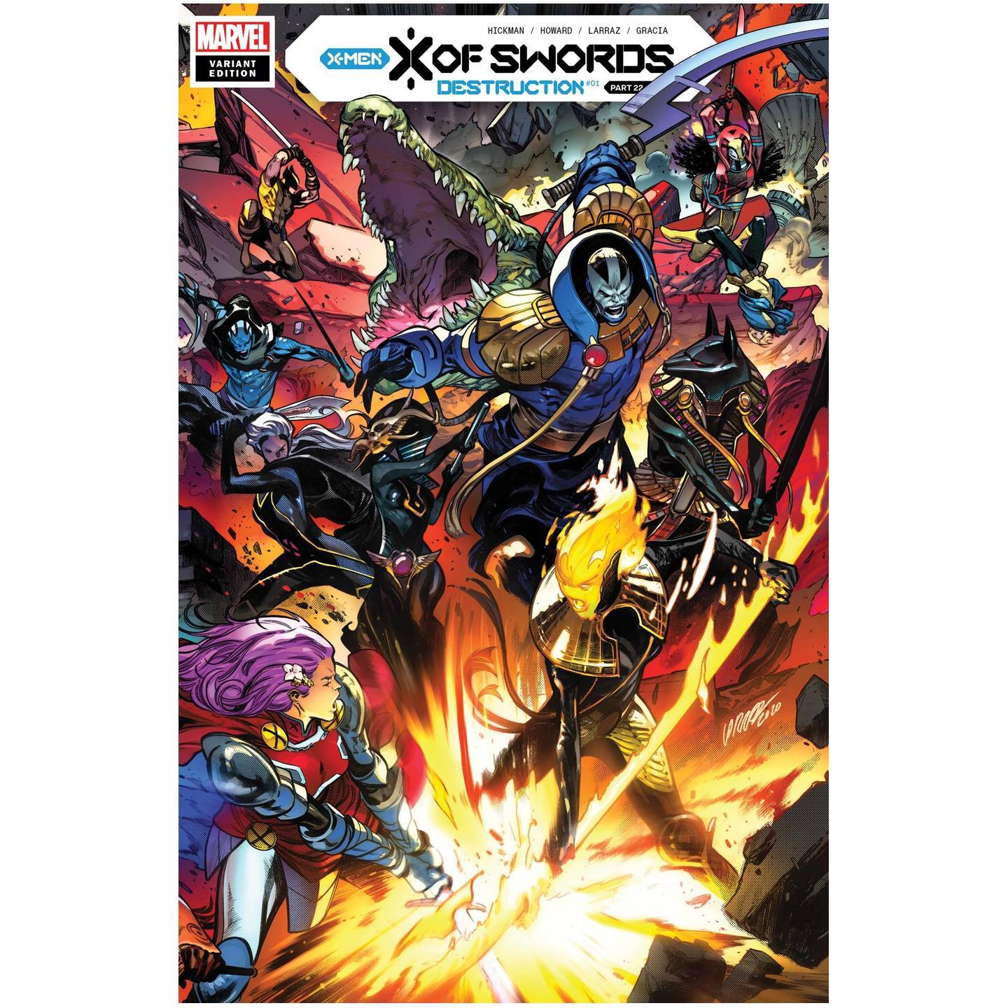 X OF SWORDS DESTRUCTION #1 LARRAZ CONNECTING VAR