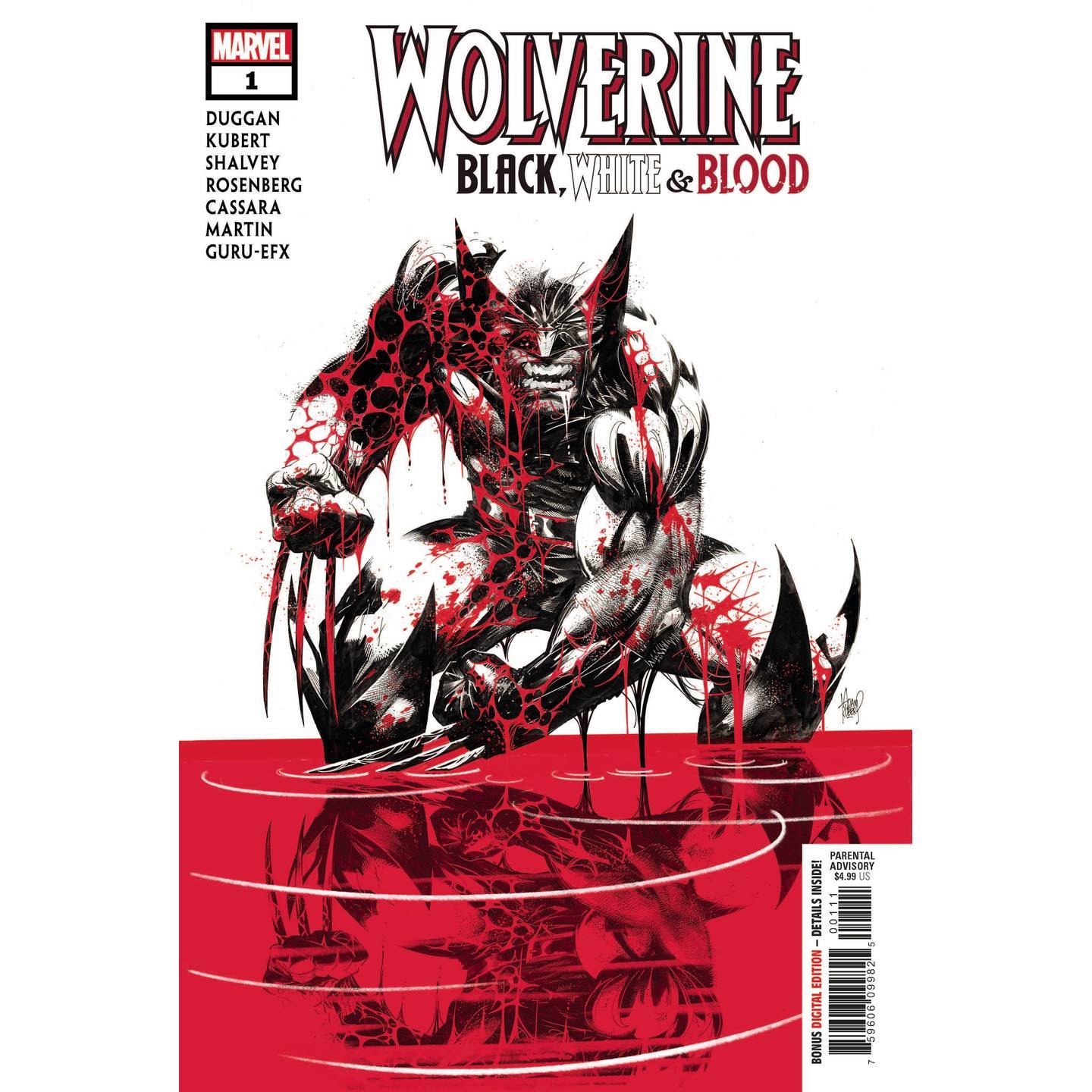 WOLVERINE BLACK WHITE BLOOD #1 (OF 4)