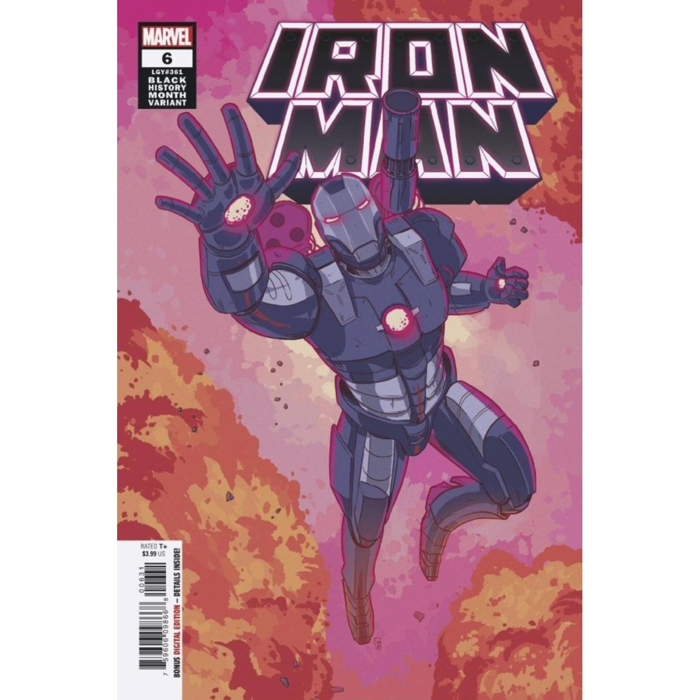 IRON MAN #6 SOUZA WAR MACHINE BLACK HISTORY MONTH VAR