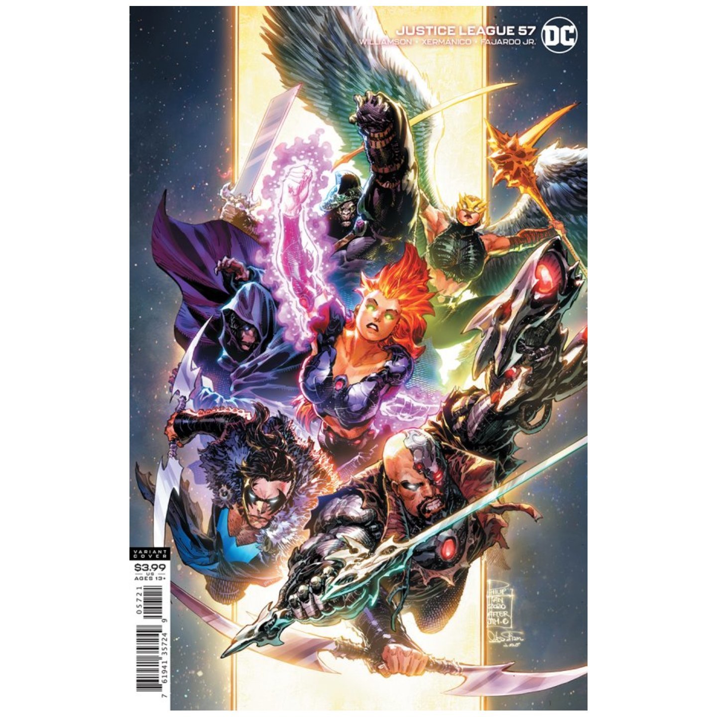 JUSTICE LEAGUE #57 CVR B PHILIP TAN VAR (DARK NIGHTS DEATH METAL)