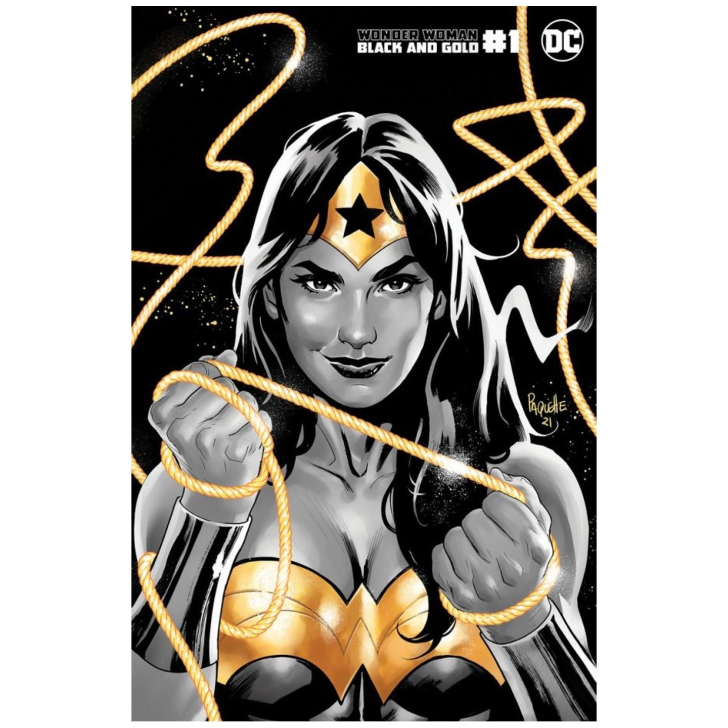 WONDER WOMAN BLACK & GOLD #1 (OF 6) CVR C YANICK PAQUETTE VAR