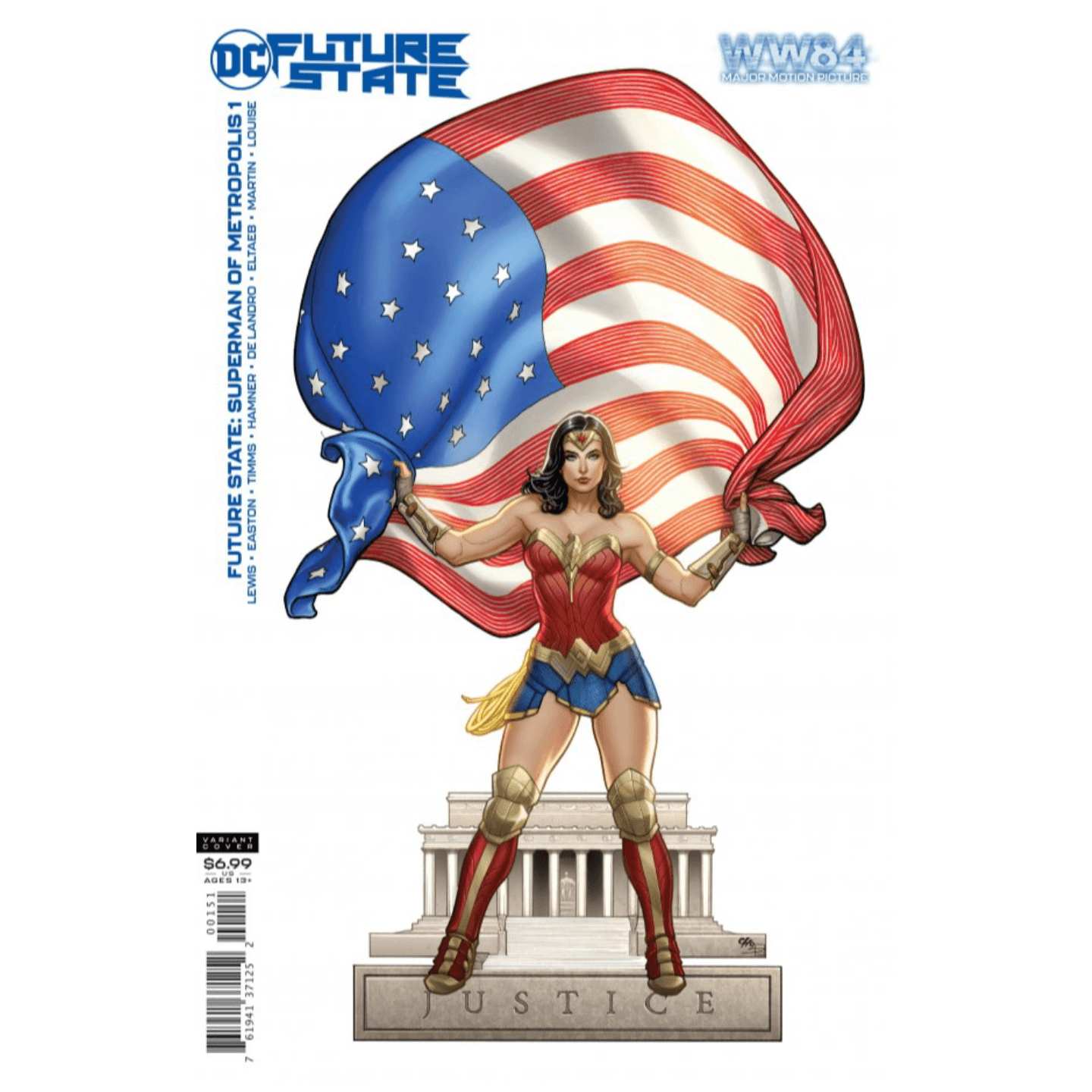 FUTURE STATE SUPERMAN OF METROPOLIS #1 (OF 2) CVR D WONDER WOMAN 1984 FRANK CHO CARD STOCK VAR