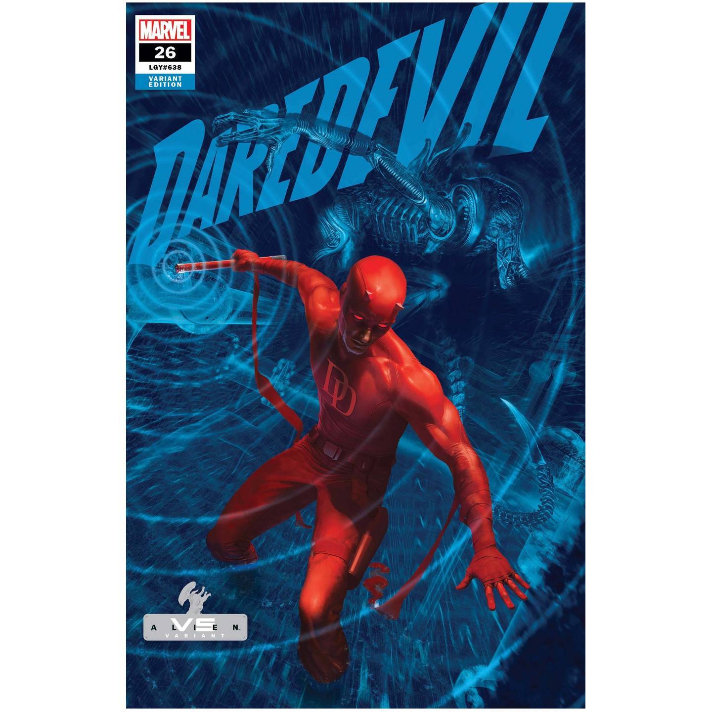 DAREDEVIL 26 RAHZZAH MARVEL VS ALIEN VAR KIB