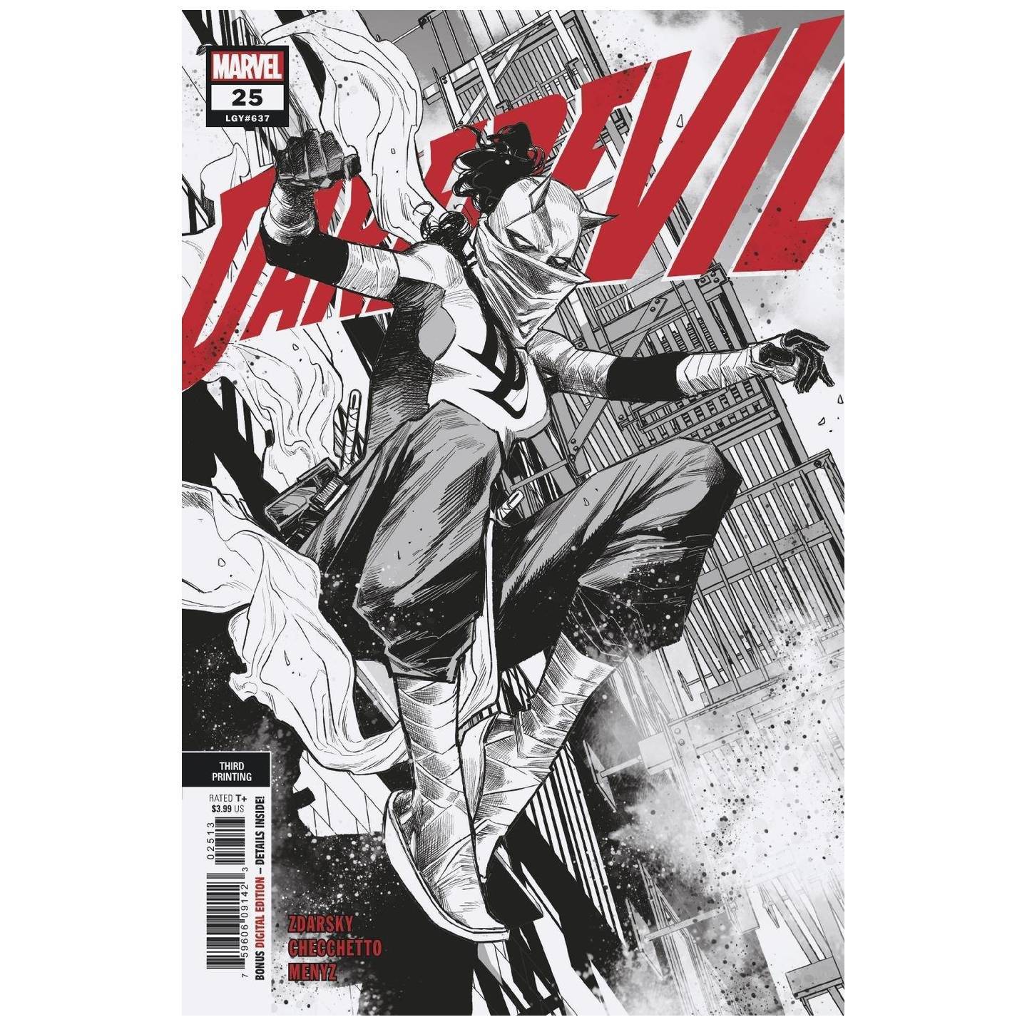 DAREDEVIL #25 3RD PTG CHECCHETTO VAR