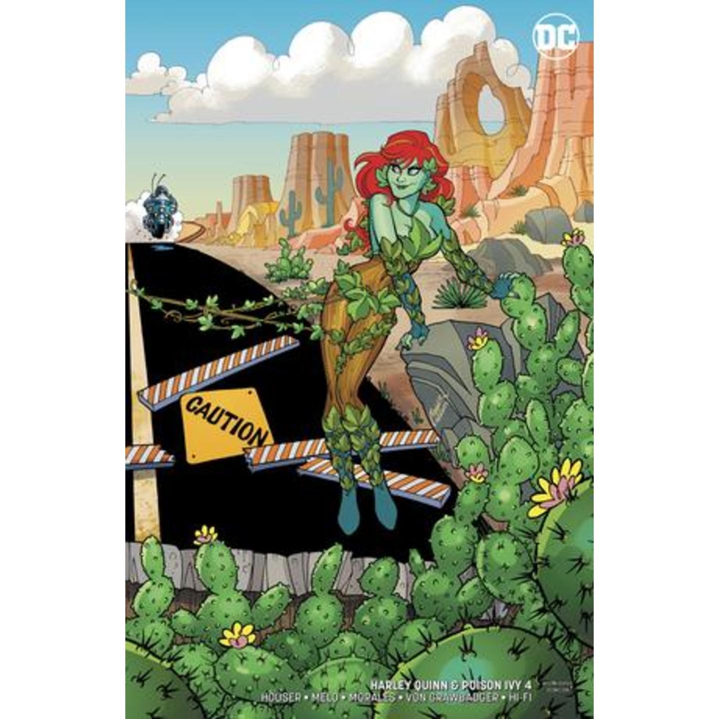 HARLEY QUINN & POISON IVY 4 OF 6 CARD STOCK POISON IVY VA