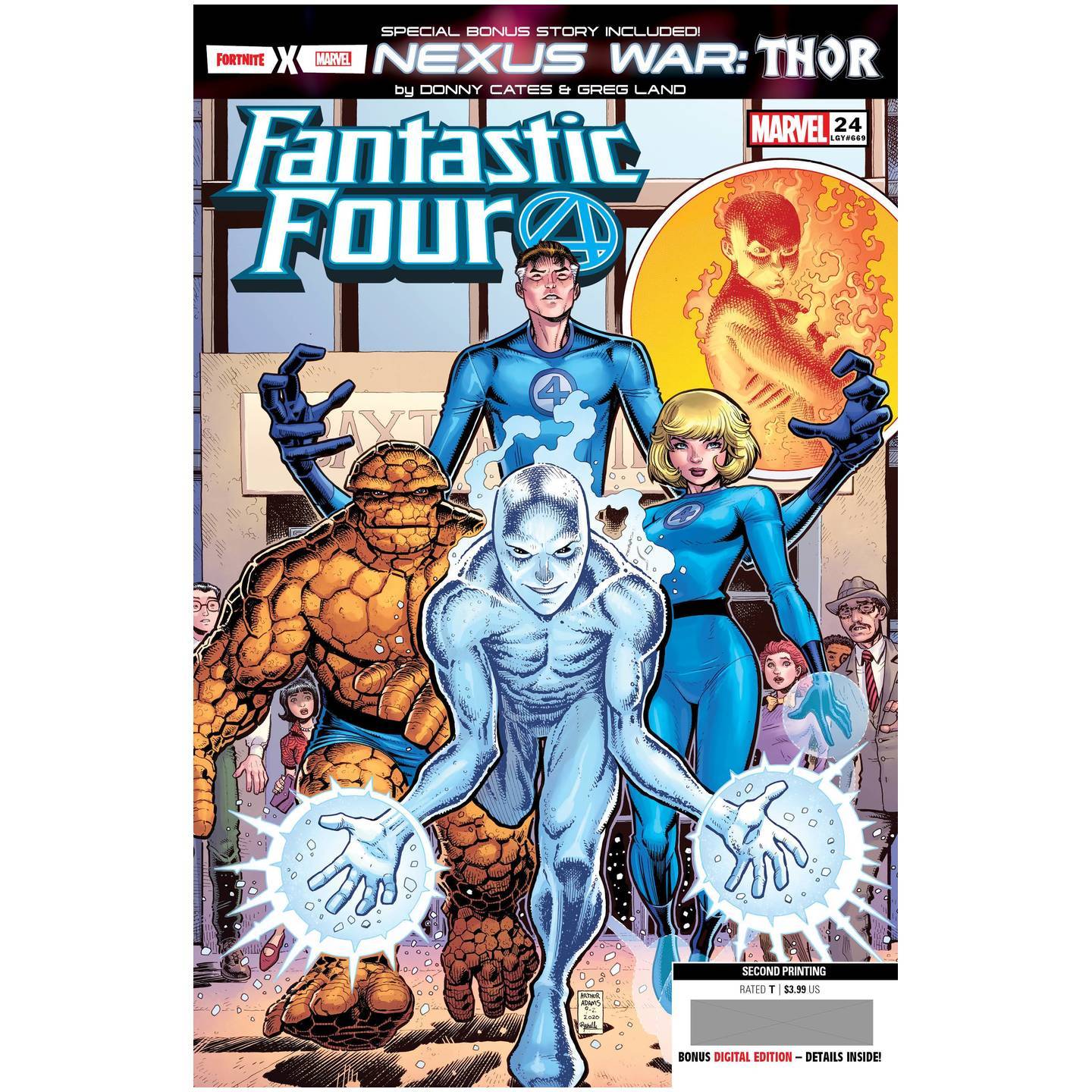 FANTASTIC FOUR #24 2ND PTG ART ADAMS VAR