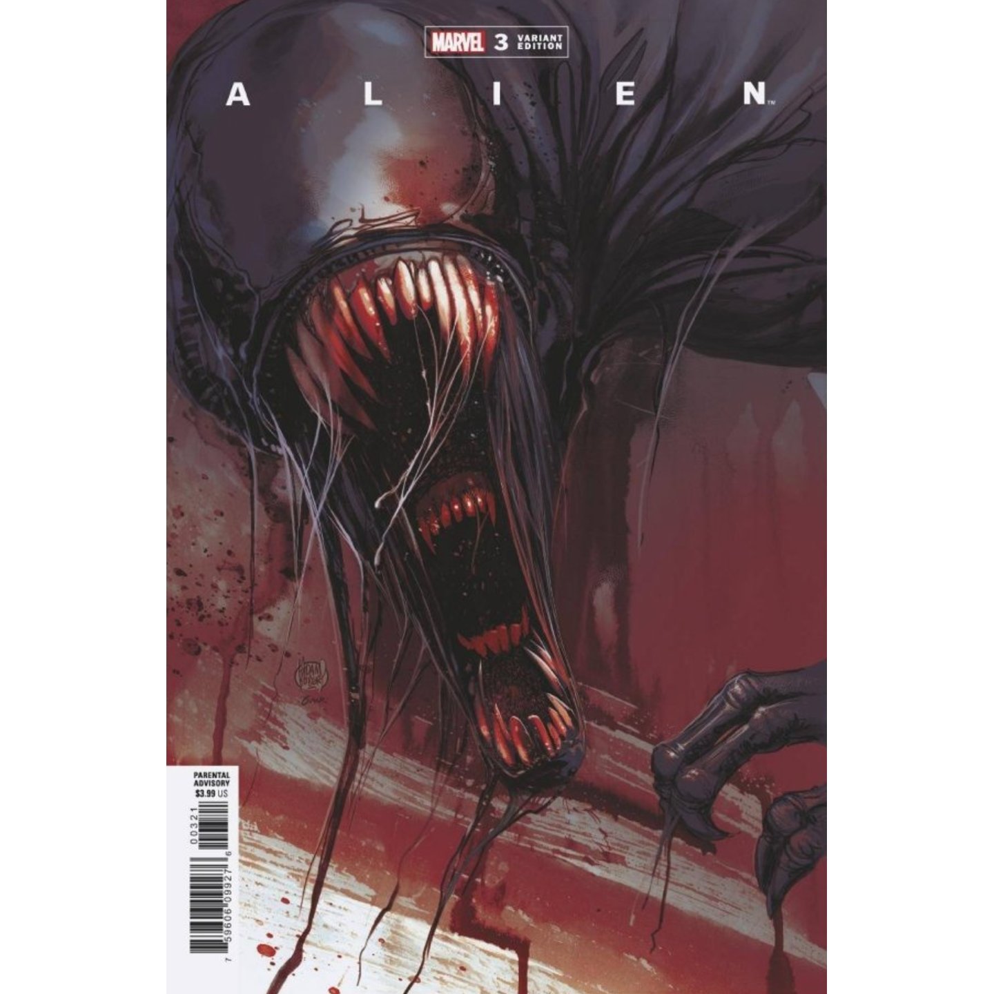 ALIEN #3 ADAM KUBERT VAR