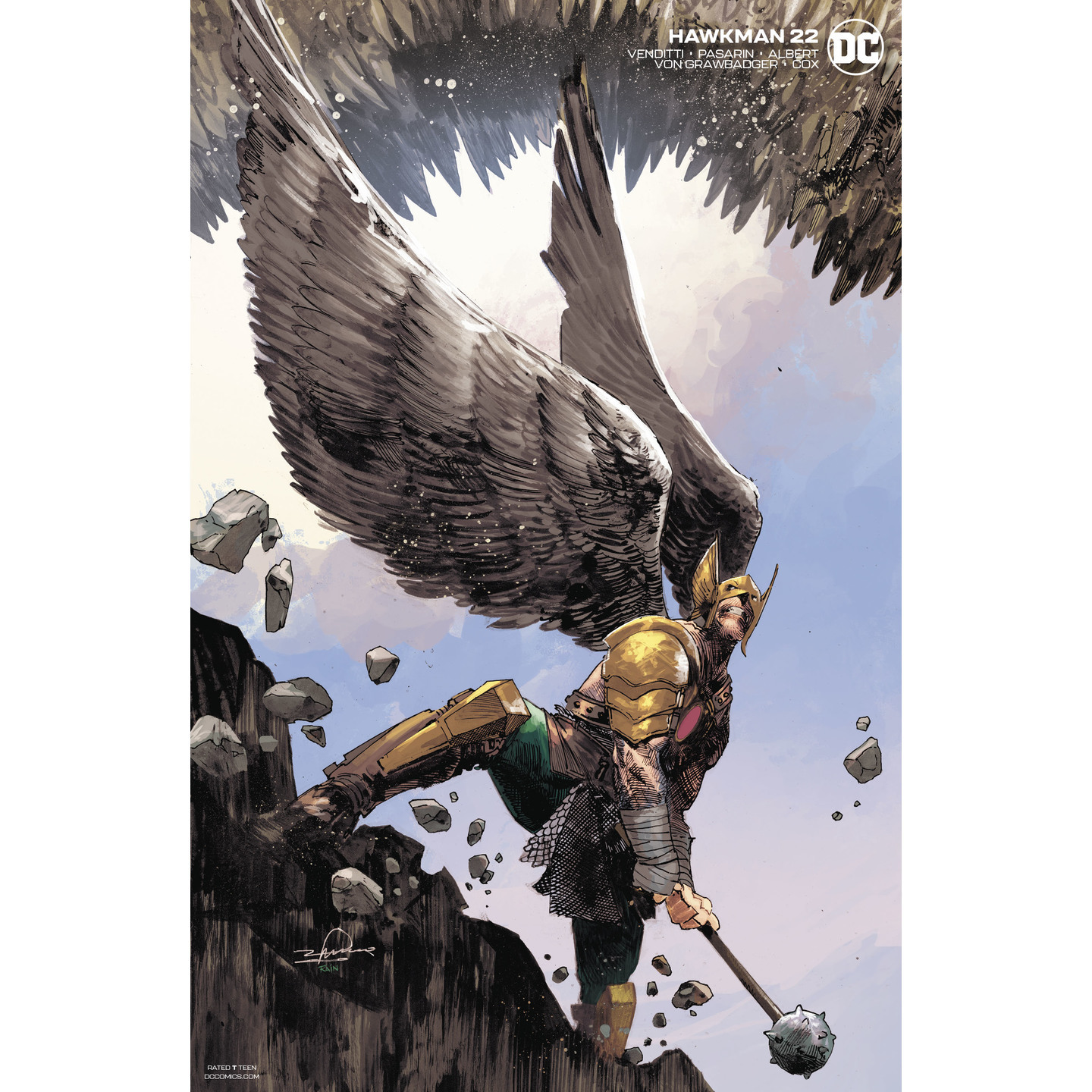 HAWKMAN 22 GERARDO ZAFFINO VAR ED