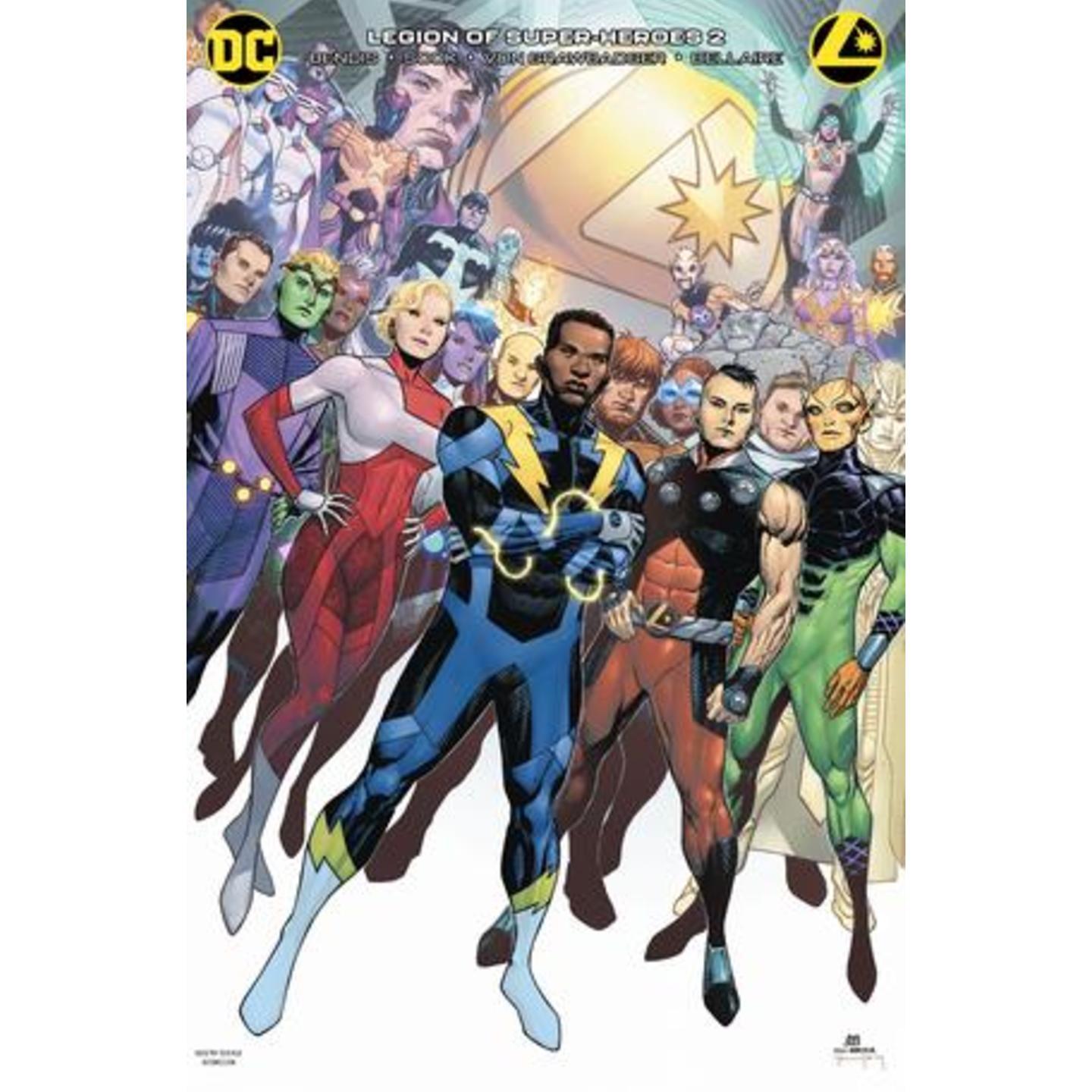 LEGION OF SUPER HEROES 2 CARD STOCK VAR ED
