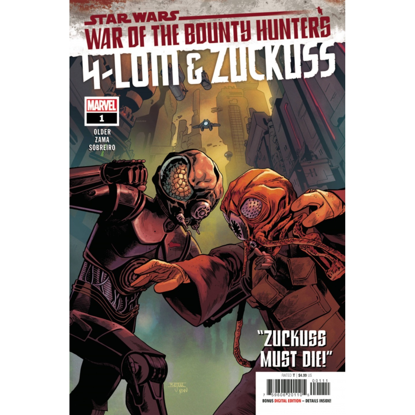 STAR WARS WAR BOUNTY HUNTERS 4-LOM ZUCKUSS #1