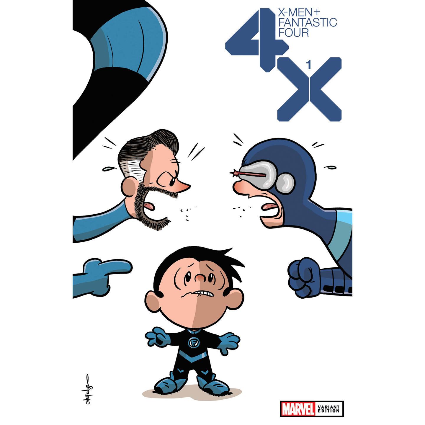 X-MEN FANTASTIC FOUR 1 OF 4 ELIOPOULOS VAR