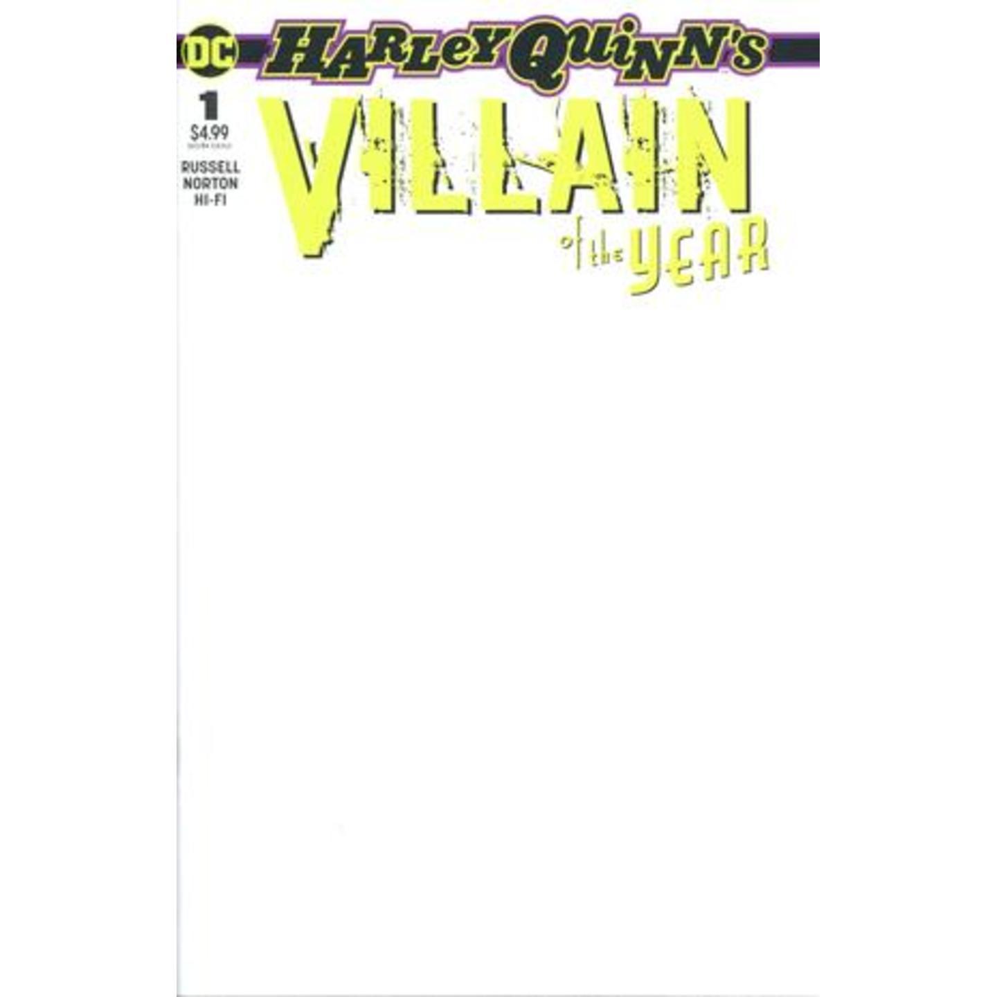 HARLEY QUINN VILLAIN OF THE YEAR 1 BLANK VAR ED