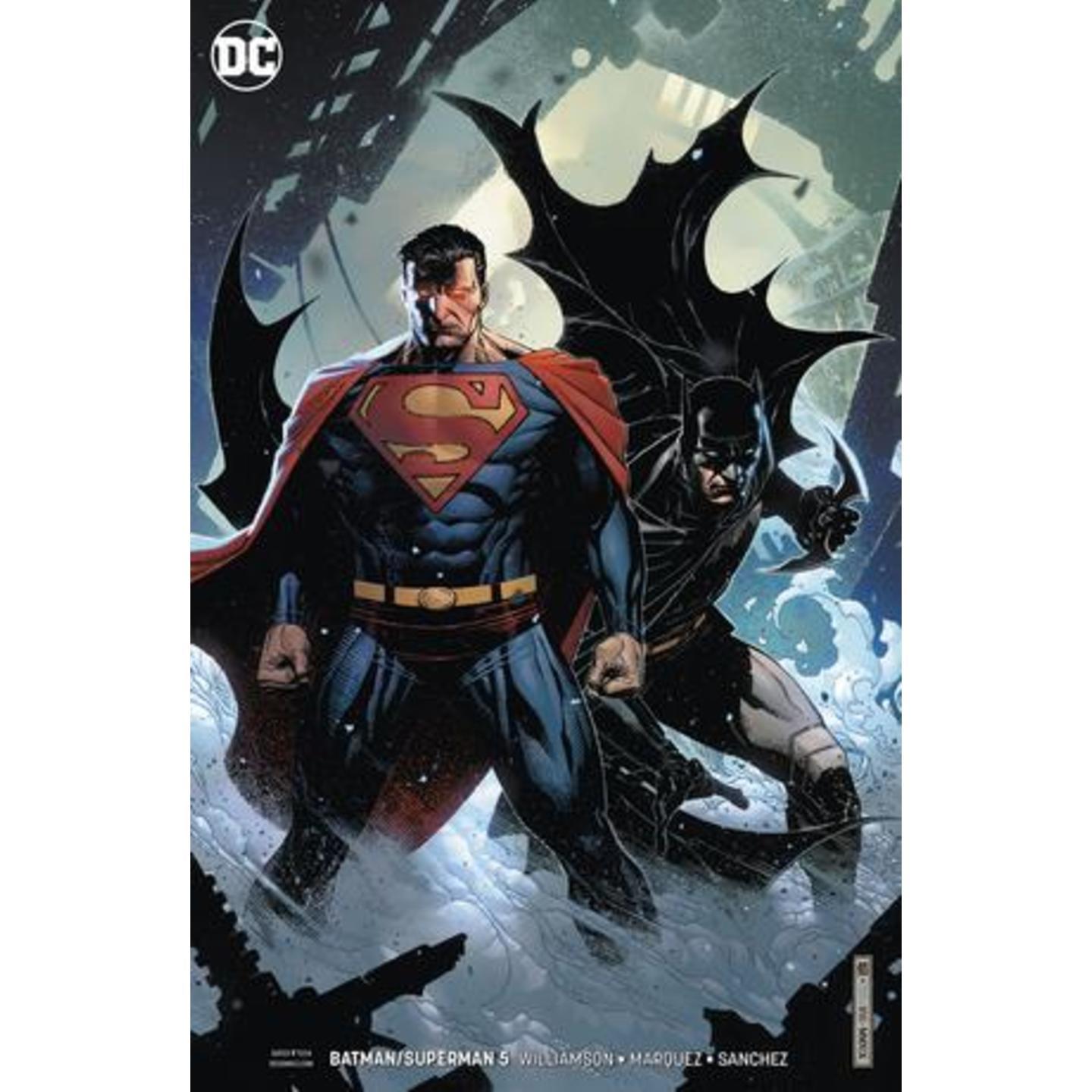 BATMAN SUPERMAN 5 CARD STOCK VAR ED