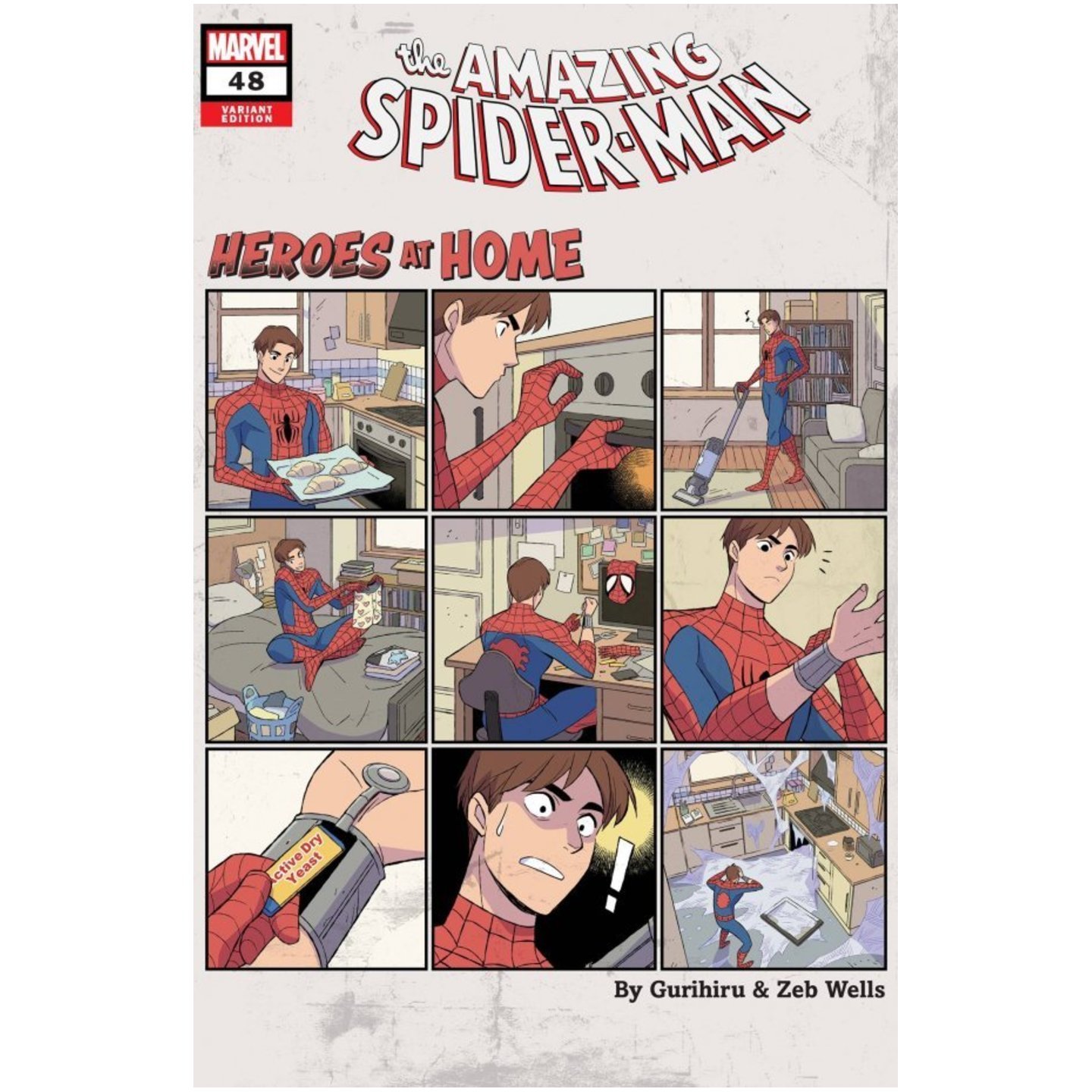 AMAZING SPIDER-MAN #48 GURIHIRU HEROES AT HOME VAR