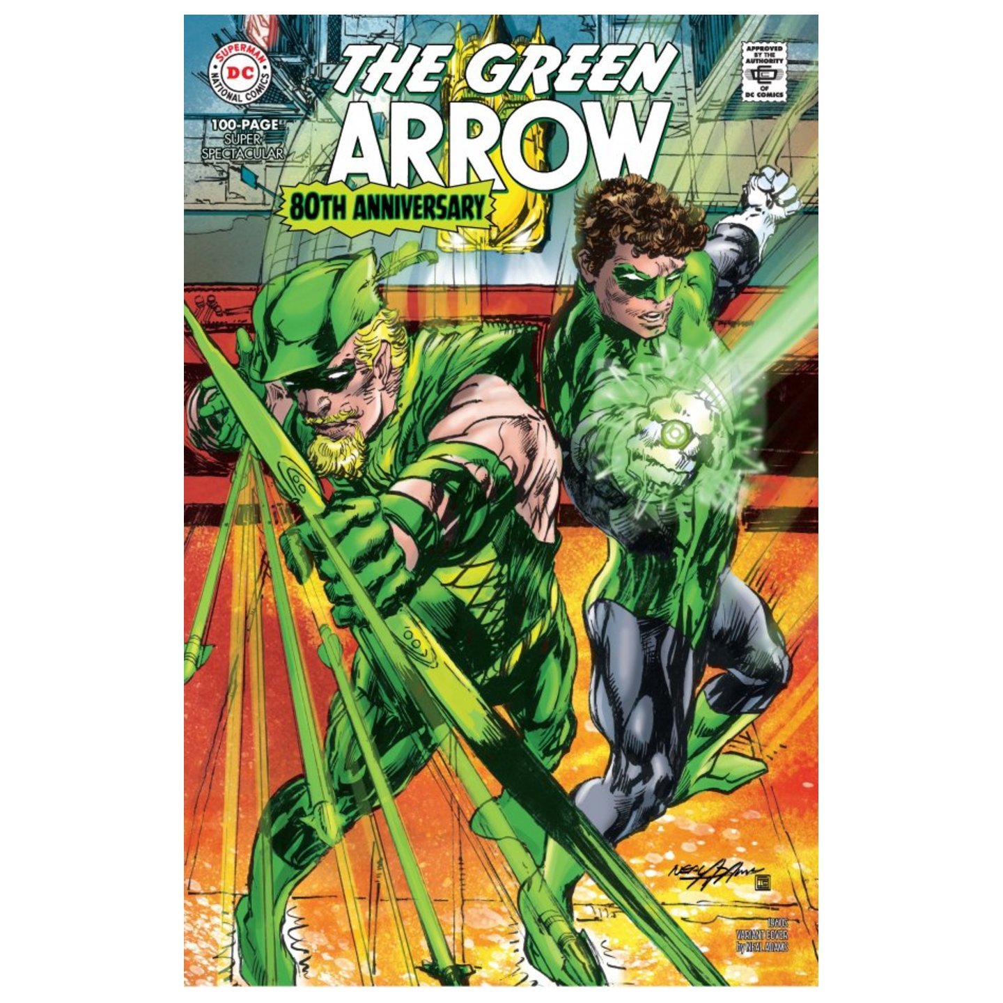 GREEN ARROW 80TH ANNIVERSARY 100-PAGE SUPER SPECTACULAR #1 CVR D NEAL ADAMS 1960S VAR