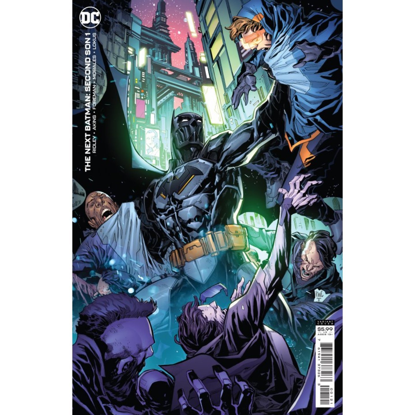 NEXT BATMAN SECOND SON #1 (OF 4) CVR B KEN LASHLEY CARD STOCK VAR